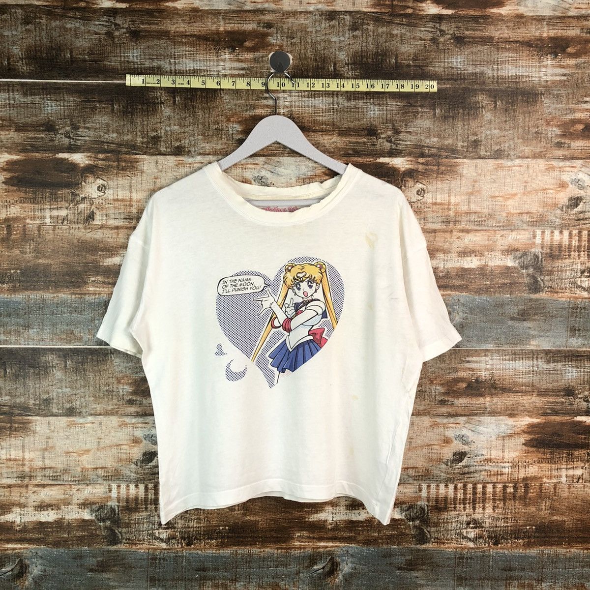 Anime GU Sailor Moon White T-Shirt #A2365 Size L / US 10 / IT 46 - 1 Thumbnail