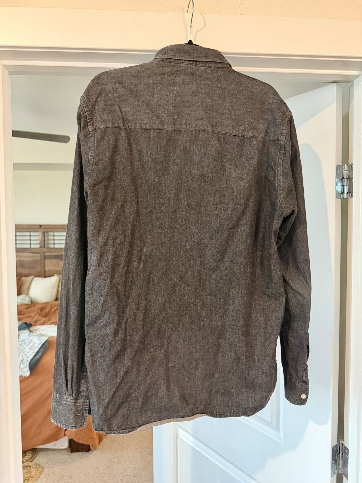 Saturdays NYC Saturdays NYC Charcoal Chambray Button Down Shirt Size L Size US L / EU 52-54 / 3 - 4 Thumbnail