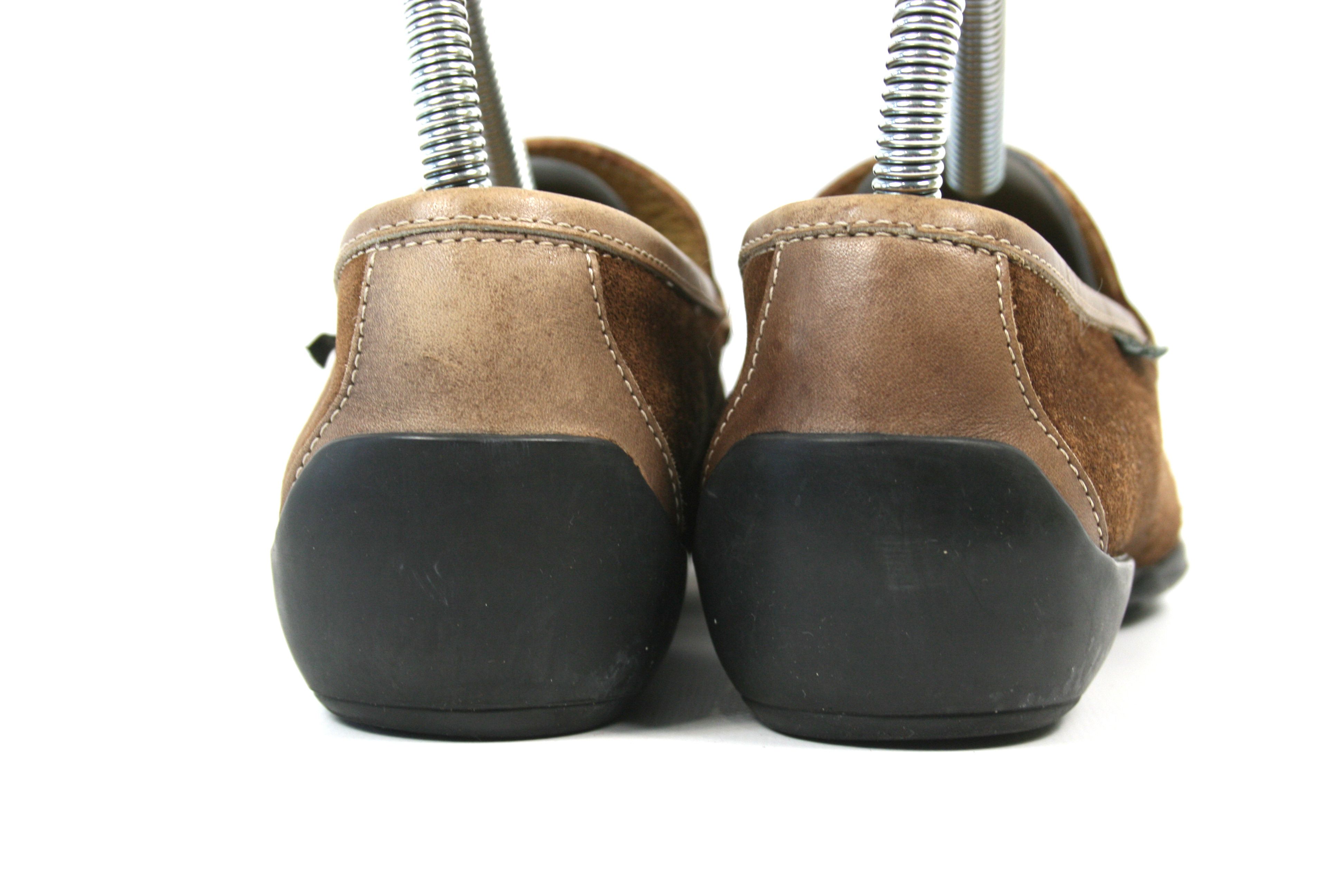 Paraboot 90S Cabrio Damier Suede Penny Loafers Vintage Size US 5.5 / IT 35.5 - 8 Thumbnail