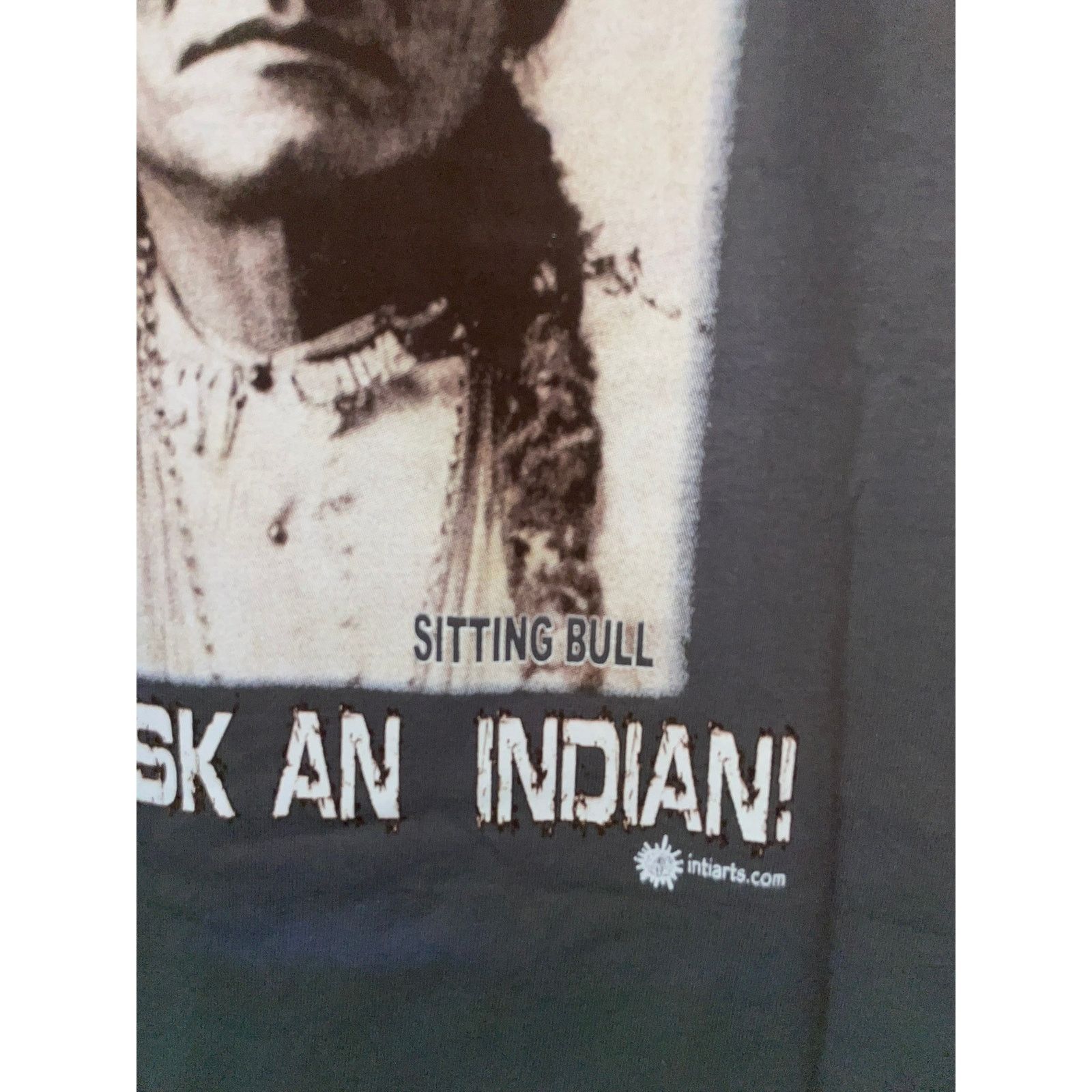 Gildan Y2K Sitting Bull Chief Joseph Ask An Indian Joke Shirt Small Size US S / EU 44-46 / 1 - 4 Thumbnail