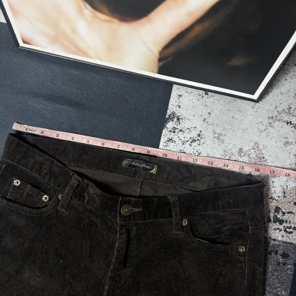 Other Oririn Bootcut Corduroy Material Pants Dark Brown Size US 32 / EU 48 - 9 Thumbnail
