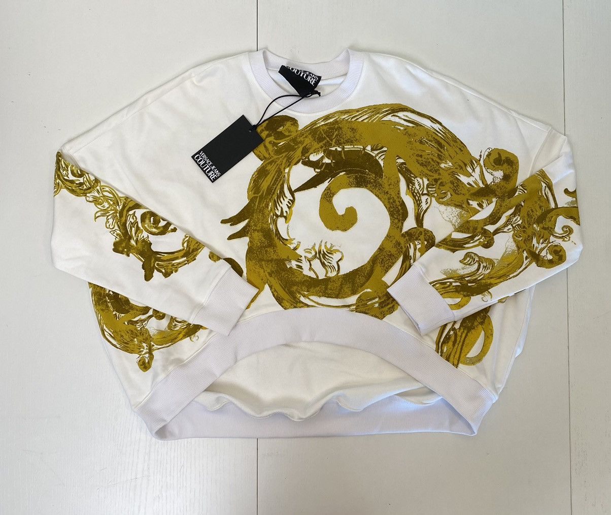 Versace Jeans Couture Watercolor Baroque Versace Jeans Culture sweatshirt, M, Size M / US 6-8 / IT 42-44 - 17 Thumbnail