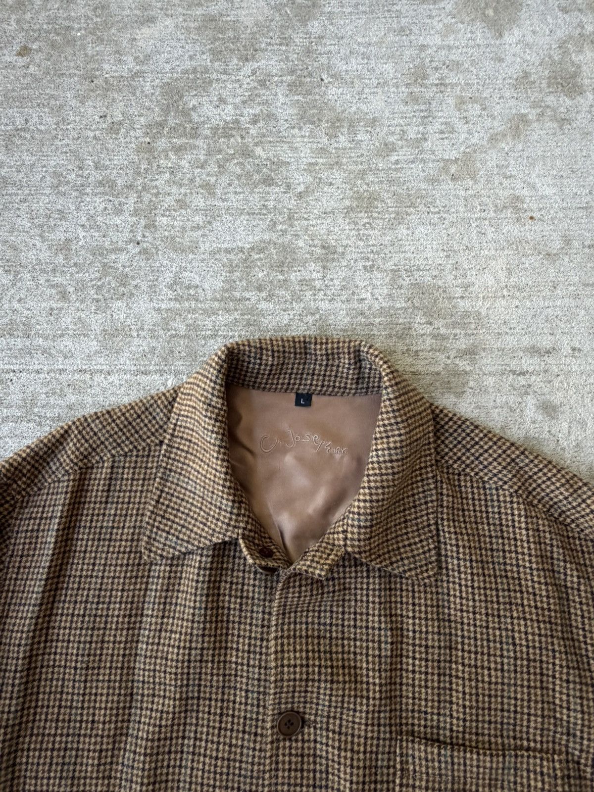 Joseph C Joseph NYC Wool Herringbone Overshirt Chore Made in USA Size US L / EU 52-54 / 3 - 4 Thumbnail