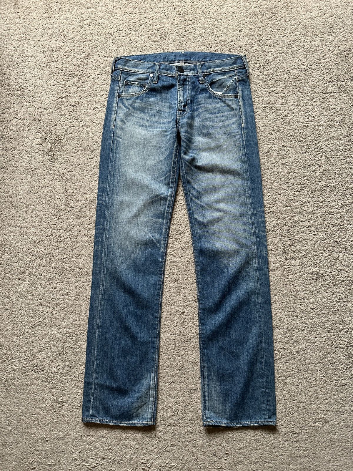 Japanese Brand 2000s Immanoel Cross Pocket Jeans Size US 30 / EU 46 - 7 Thumbnail