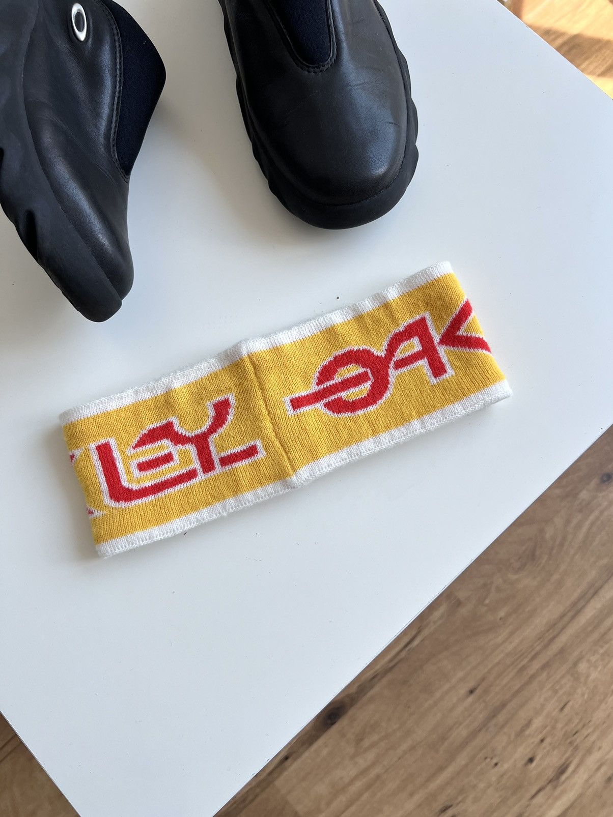Oakley × Vintage Oakley Vintage Big Logo Headband Size ONE SIZE - 3 Thumbnail