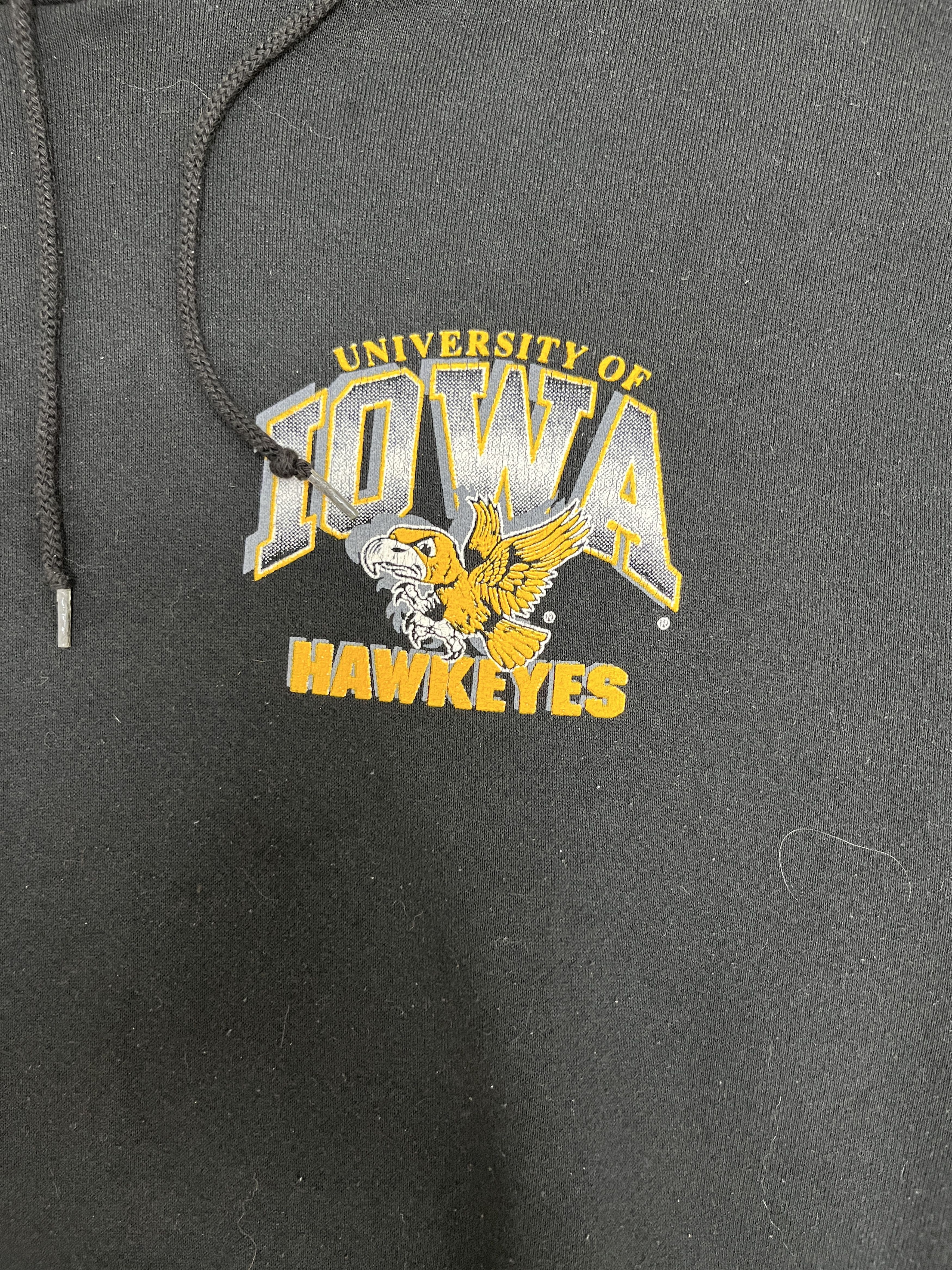 Vintage Iowa Hawkeyes Vintage Black Hoodie Sweatshirt Size US XL / EU 56 / 4 - 2 Thumbnail