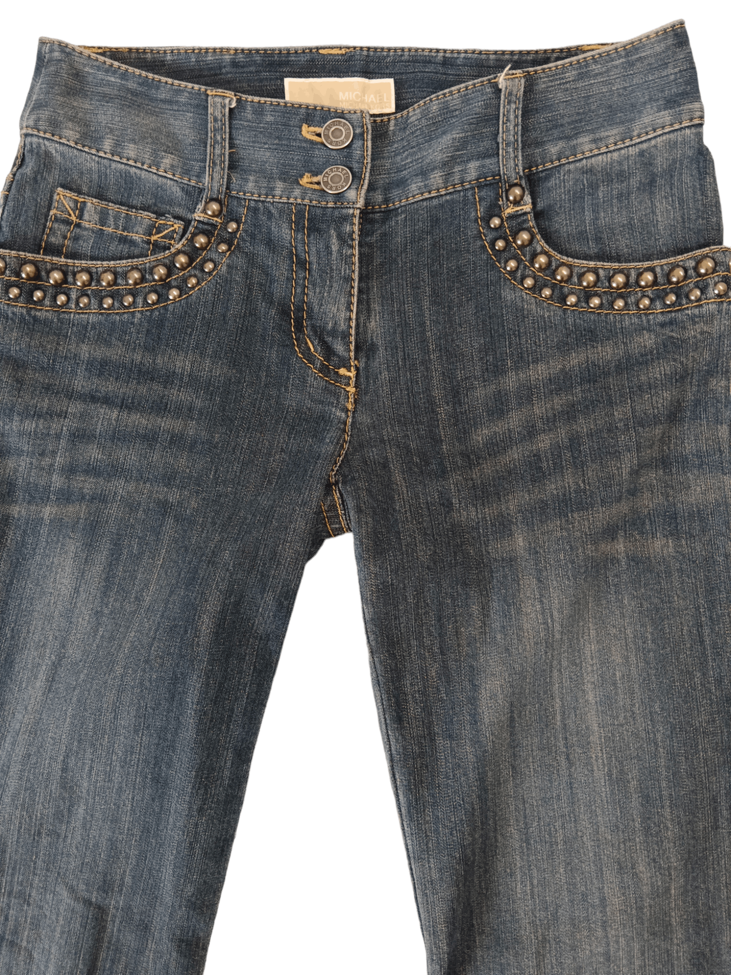 Michael Kors Michael Kors Studded Flared Denim Size 27" / US 4 / IT 40 - 2 Thumbnail