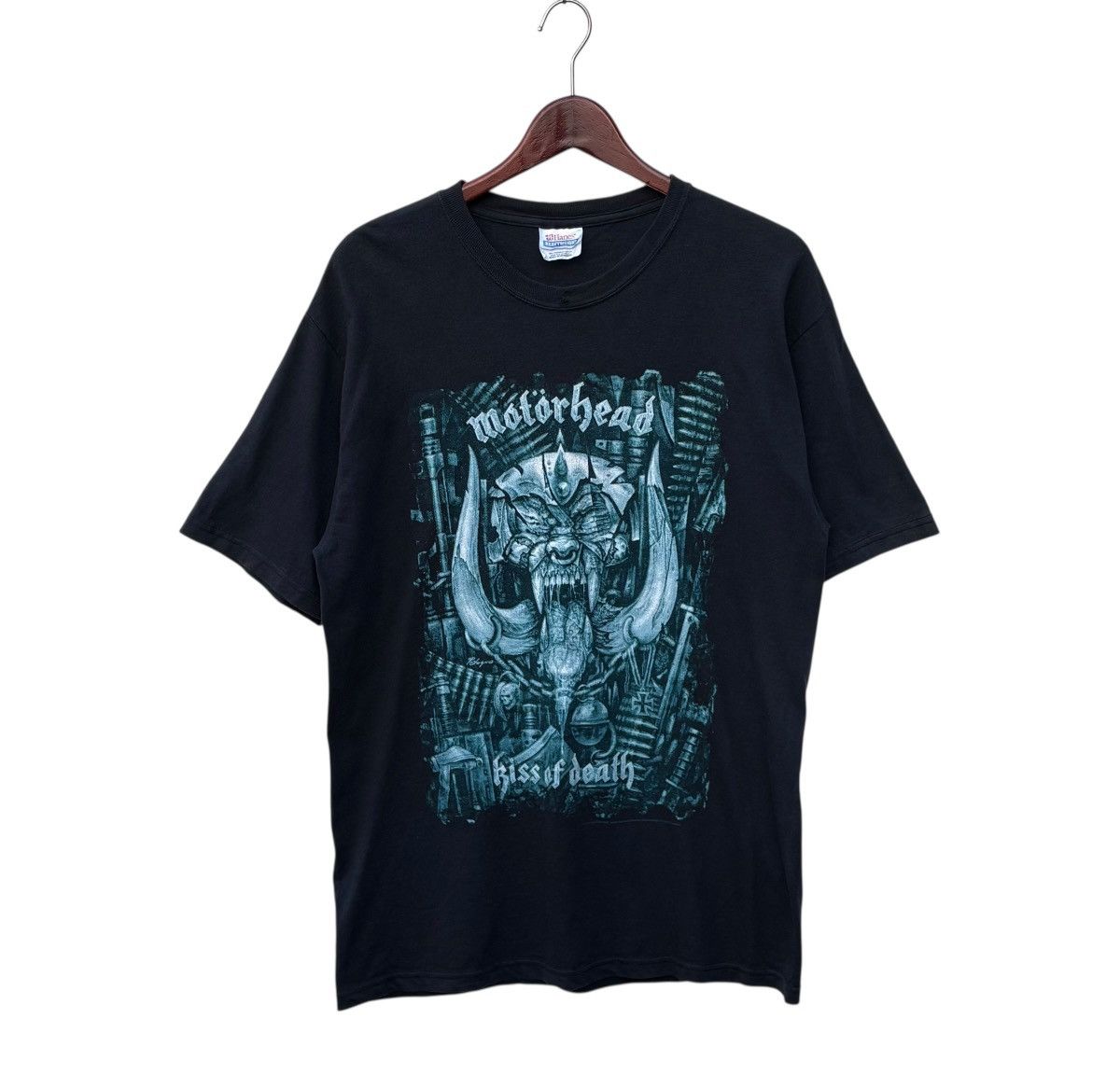 Band Tees Vintage Y2k Motorhead Kiss Of Death England Rock Band Tee Size US M / EU 48-50 / 2 - 2 Thumbnail