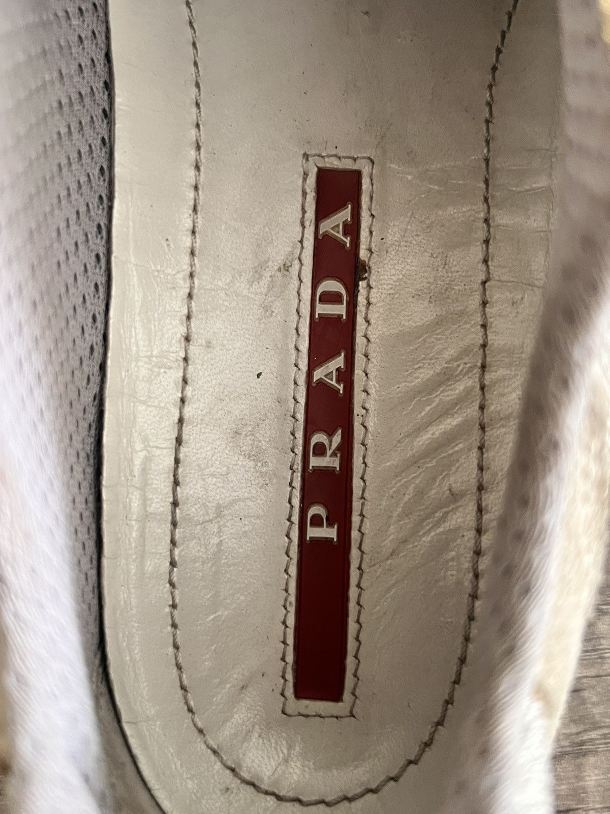 Prada Americas Cup Gold-mesh Sneakers Size US 7 / IT 37 - 9 Thumbnail