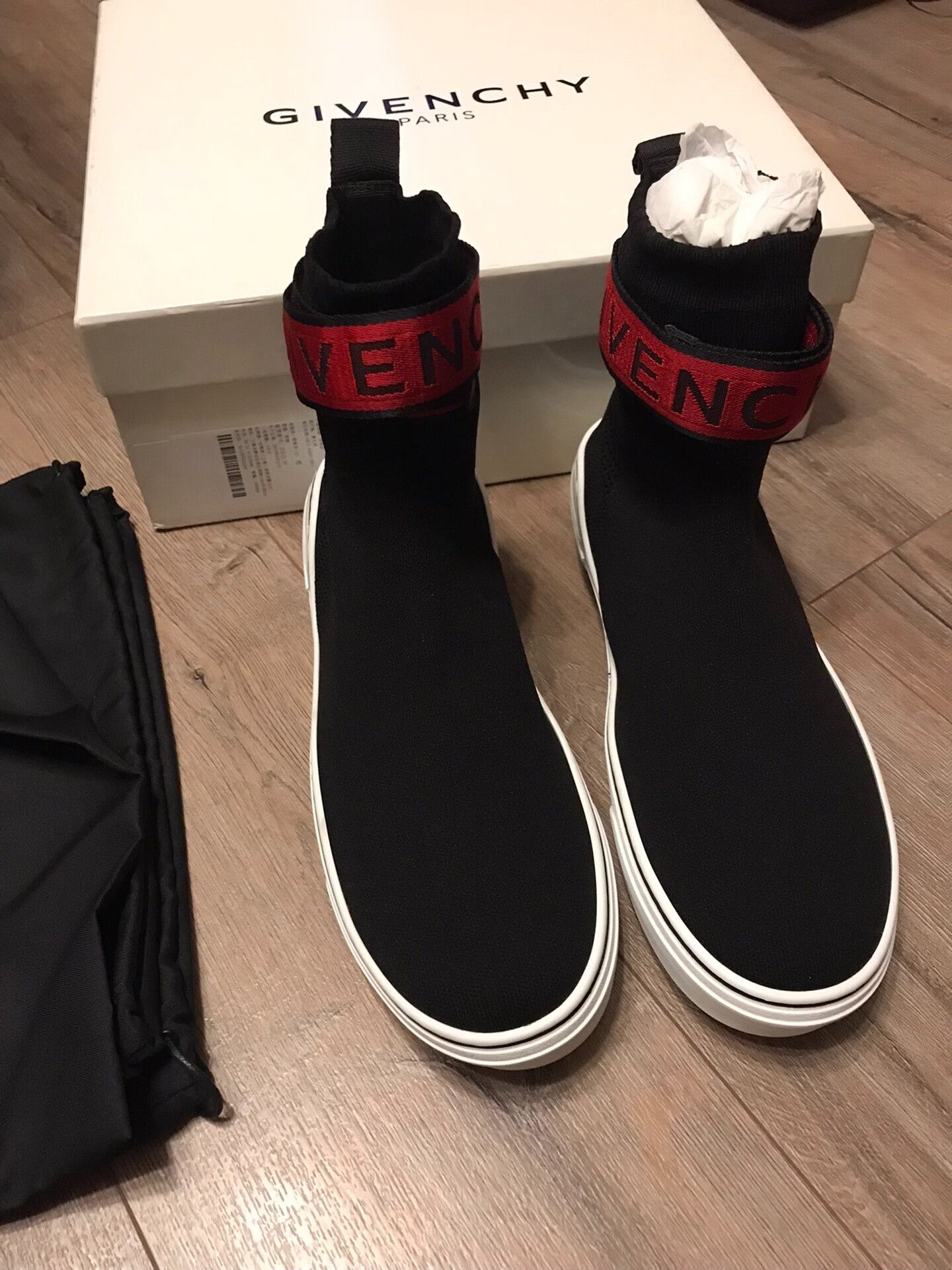 Givenchy Givenchy Black Sock Shoes Size US 10 / EU 43 - 1 Thumbnail