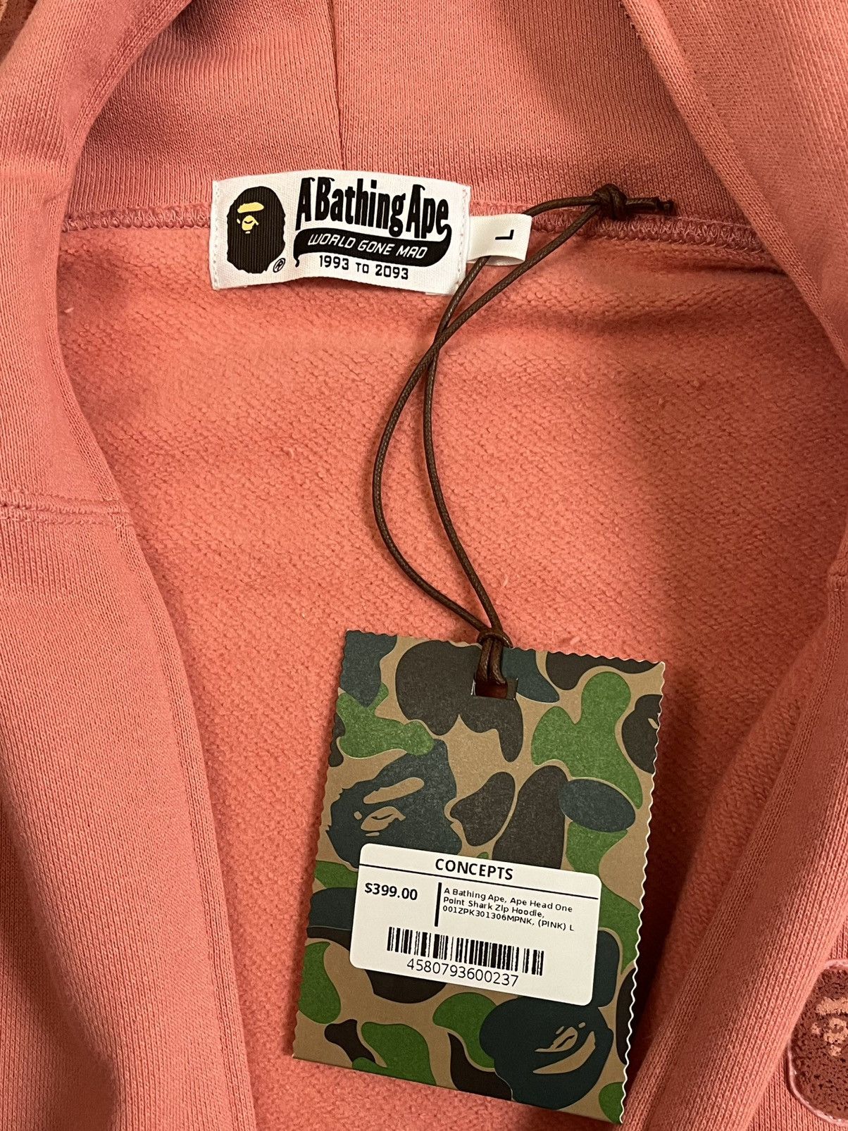 Bape BAPE Ape Head One Point Shark Full Zip Hoodie Size US L / EU 52-54 / 3 - 7 Thumbnail