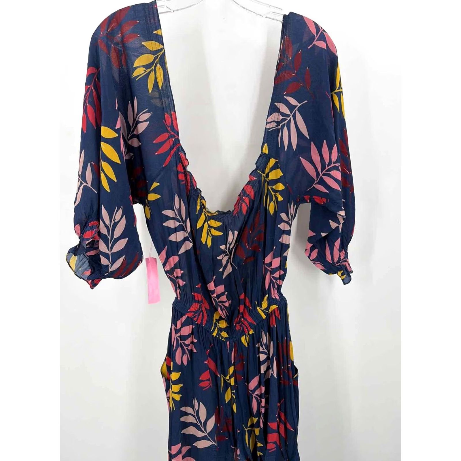 Vintage Pre-Owned Carolina K Navy Size Small Long Sleeve Jumpsuit Size S / US 4 / IT 40 - 3 Thumbnail