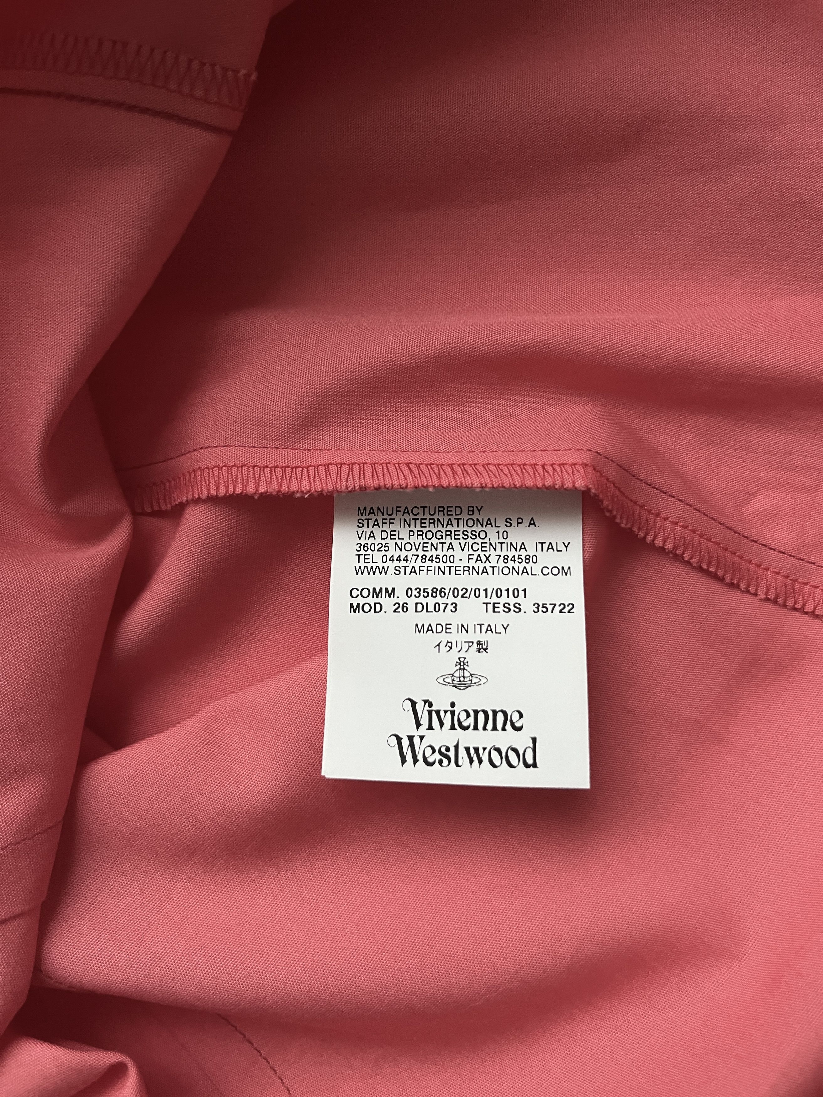 Vivienne Westwood ⚡️QUICK SALE⚡️2001 Vivienne Westwood Red Label Pink Blouse Size M / US 6-8 / IT 42-44 - 3 Thumbnail