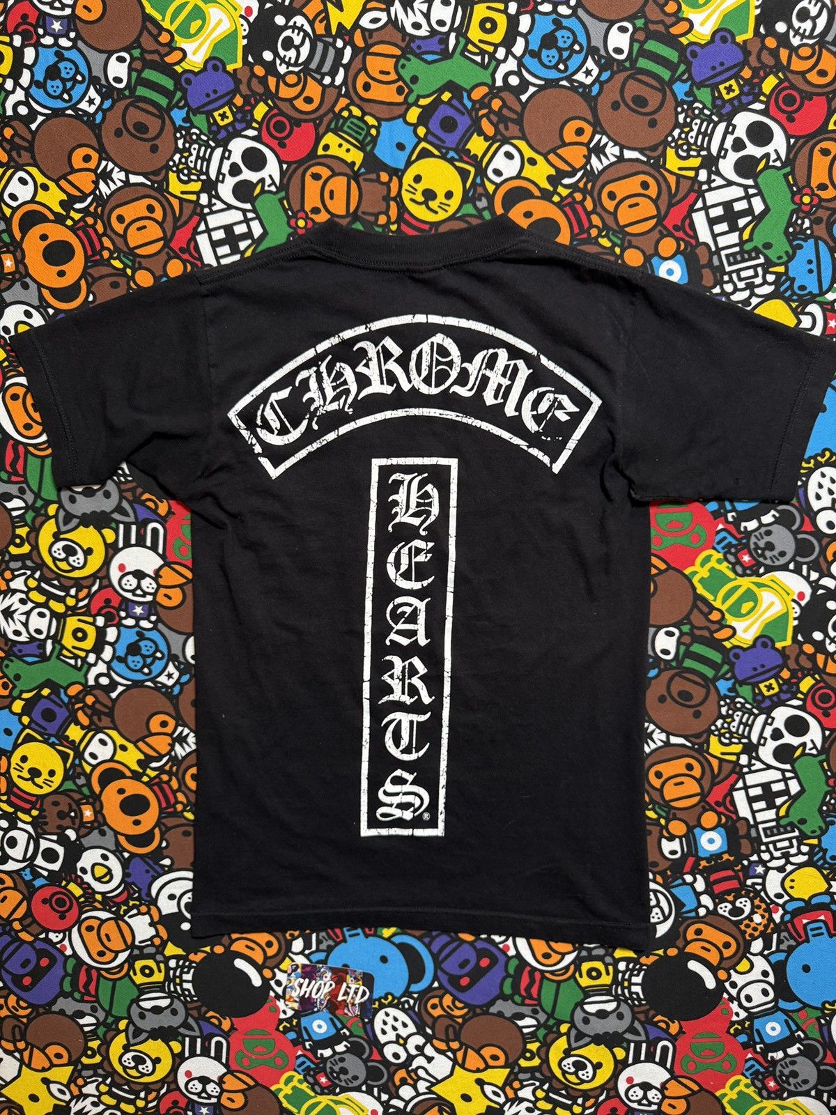 Chrome Hearts Chrome Hearts Vintage Black T Bar Logo Tee Size US S / EU 44-46 / 1 - 1 Thumbnail