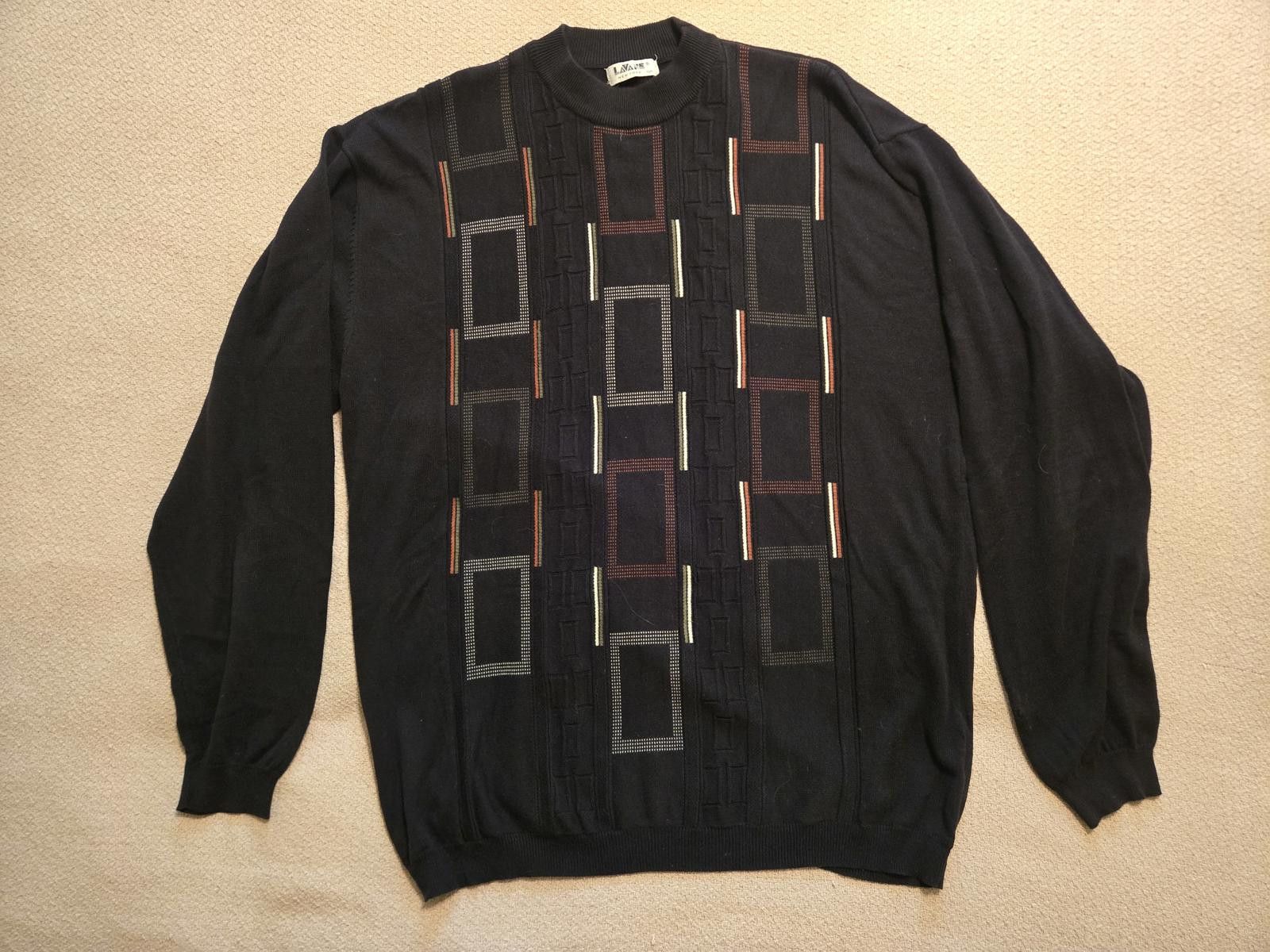 Lavane Lavane New York 2XT Vintage Pattern Knit Sweater Size US XXL / EU 58 / 5 - 3 Thumbnail