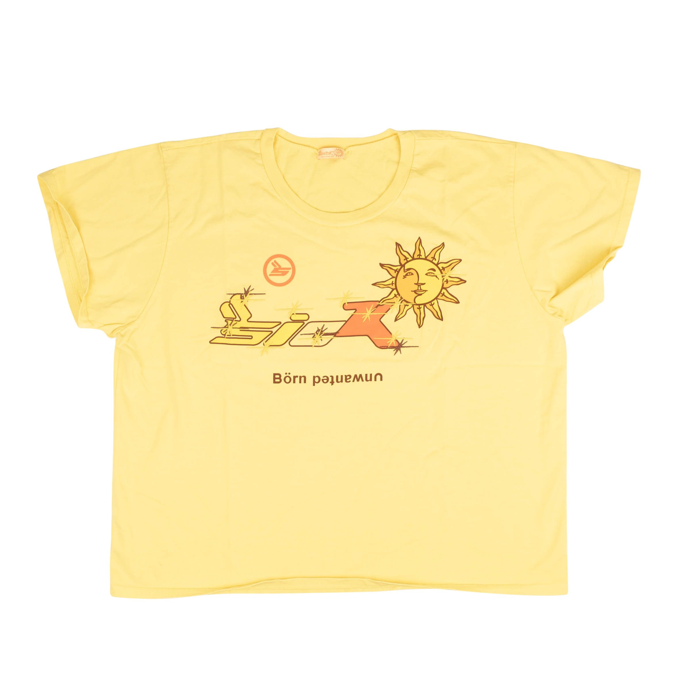 Image of Yellow Short Sleeve Luke.wav Short Sleeve T-Shirt Size Xxl, Men's