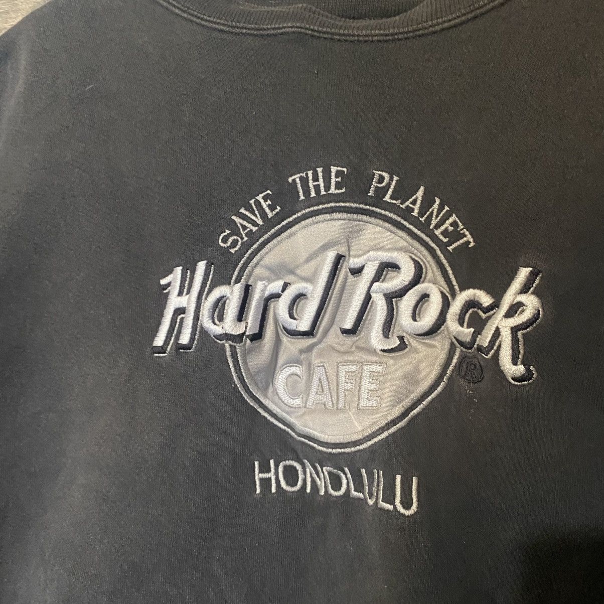 Hard Rock Cafe Vintage Hard Rock Cafe Honolulu Faded Sweatshirt 80s 90s szL Size US L / EU 52-54 / 3 - 4 Thumbnail