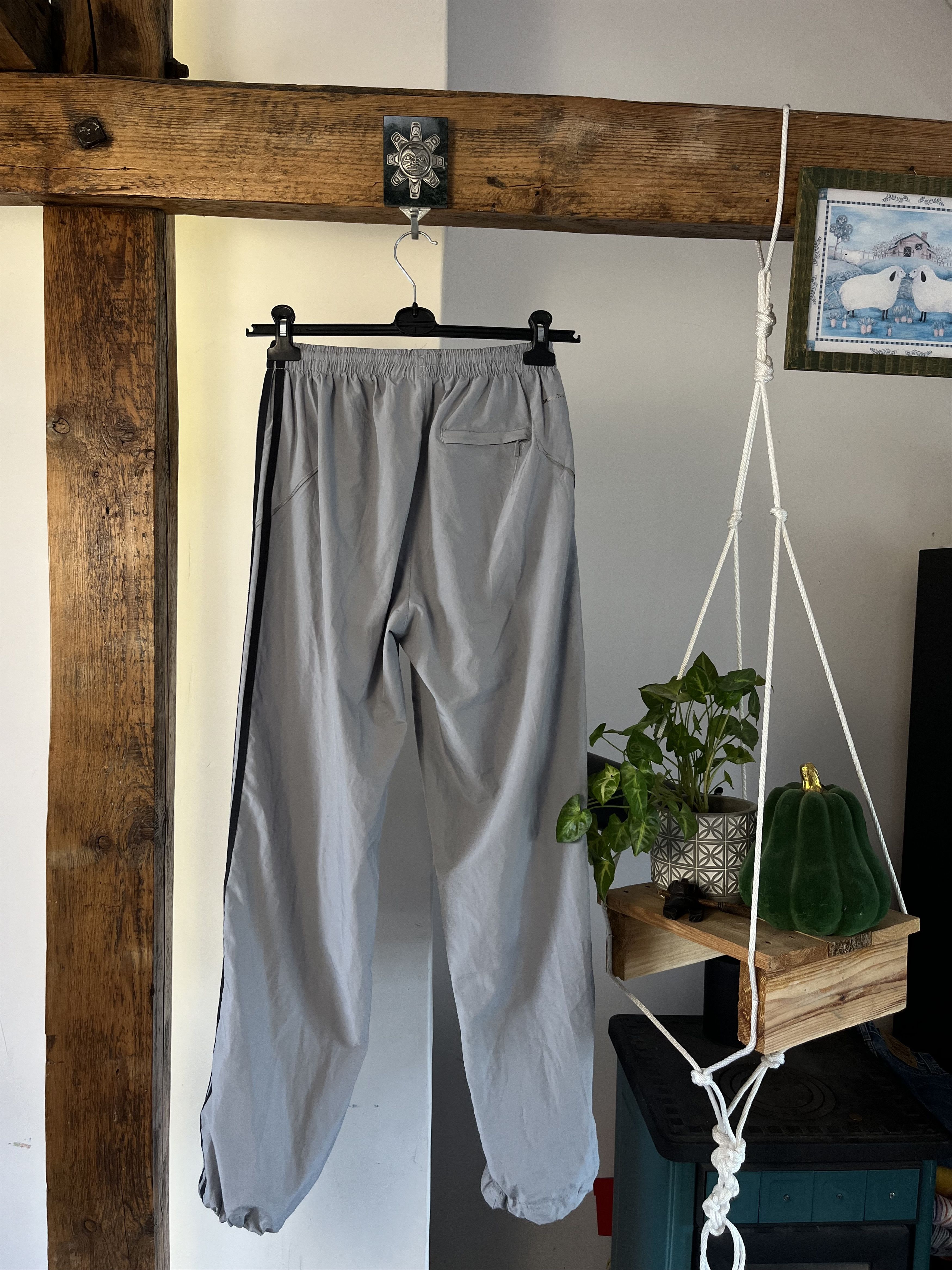Adidas × Vintage y2k Adidas Parachute Nylon Baggy Striped Track Pants Size US 32 / EU 48 - 3 Thumbnail