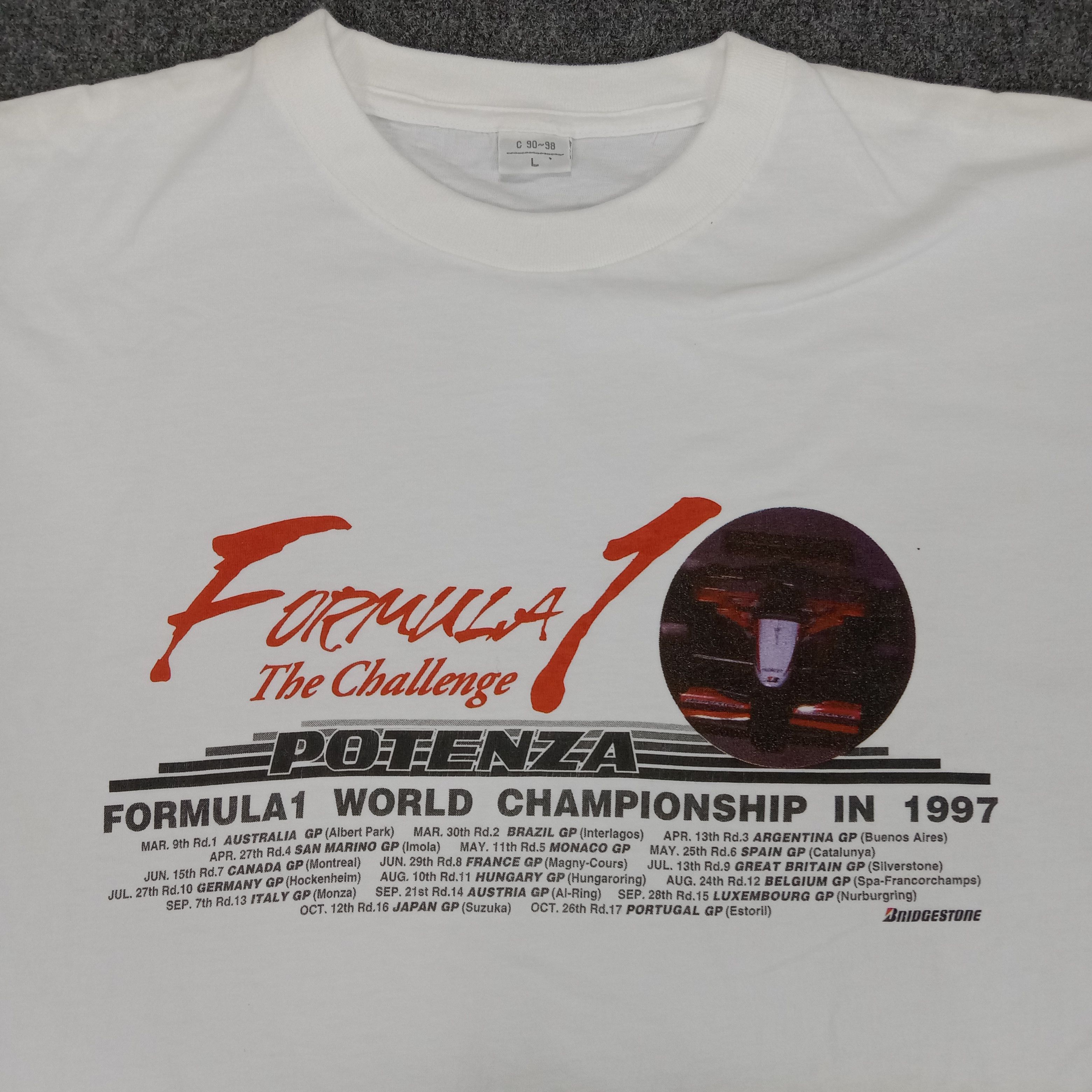 Vintage Potenza Formula 1 World Championship 1997 Tshirt Size US L / EU 52-54 / 3 - 2 Thumbnail