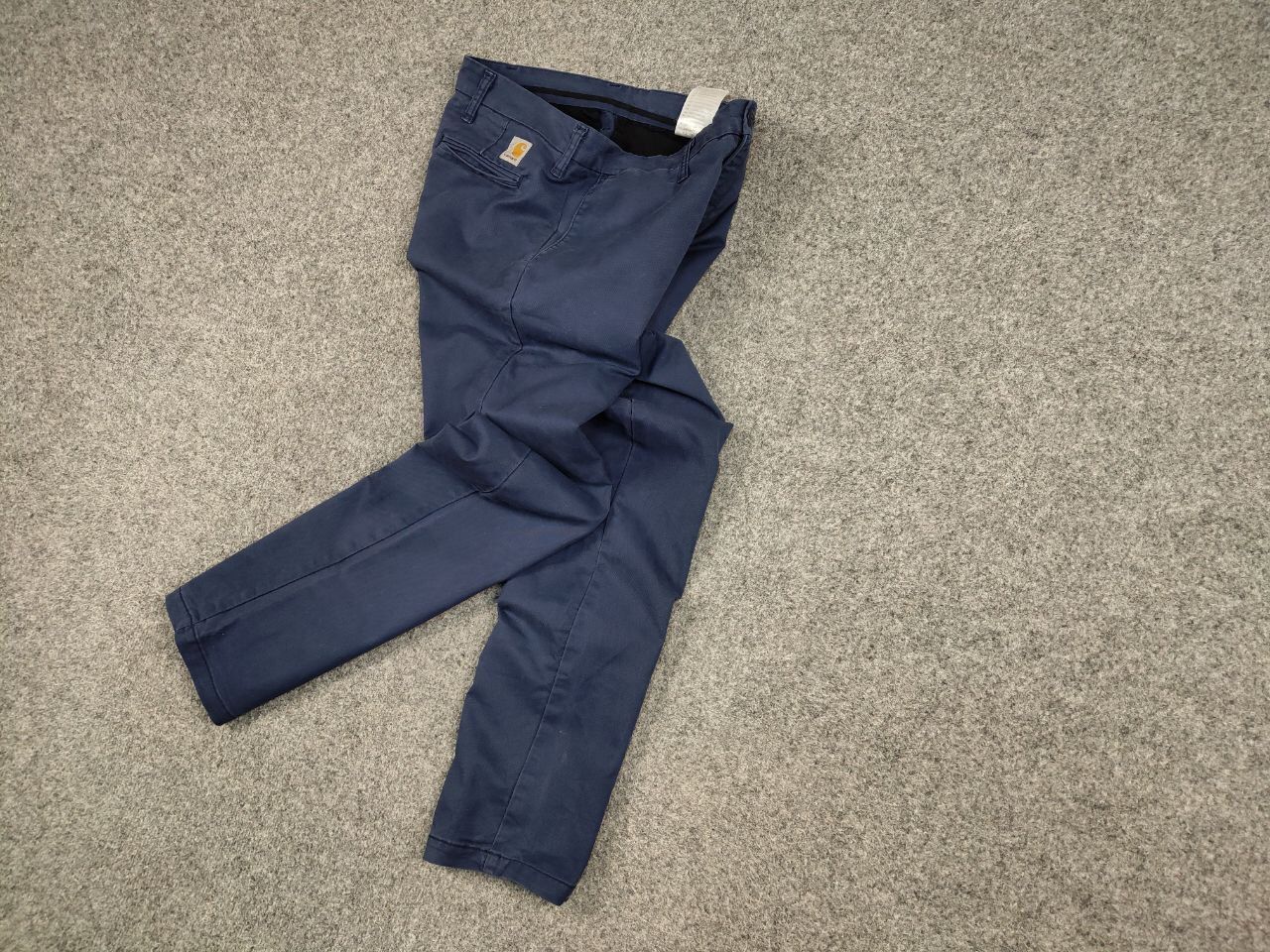 Carhartt Vintage 90's Carhartt Dark Blue Sid Trousers Pants Size US 33 - 3 Thumbnail