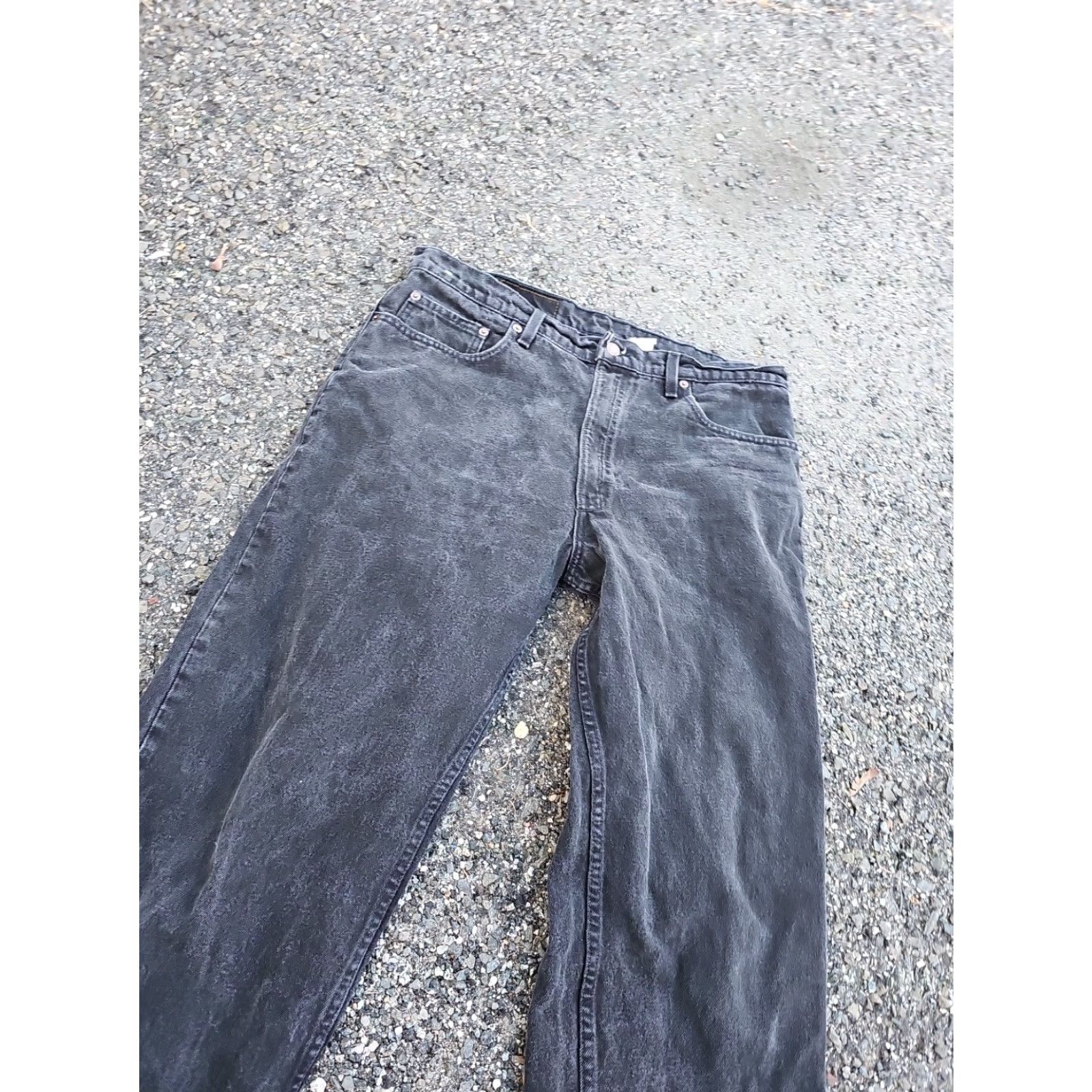 Levi's VINTAGE Levi’s 505 Jeans Pants Regular 38 X 32 Black 5-Pocket Design Mens Wide Range Distressed Not N/A Size US 38 / EU 54 - 3 Thumbnail