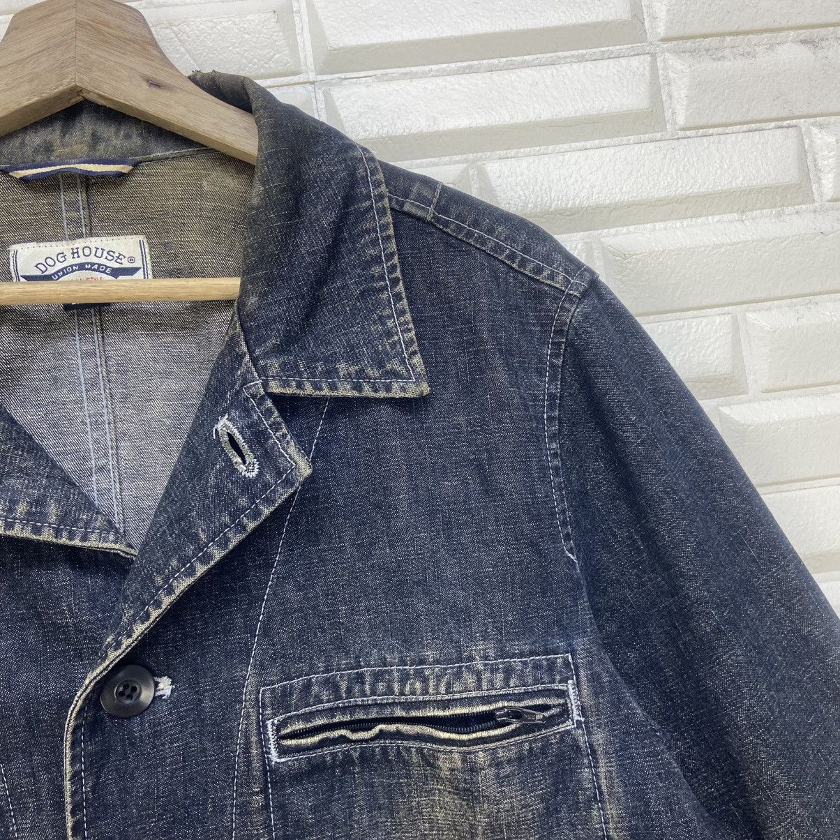 Japanese Brand Japanese Brand Dog House Union Made Distressed Denim Jacket Size US S / EU 44-46 / 1 - 9 Thumbnail