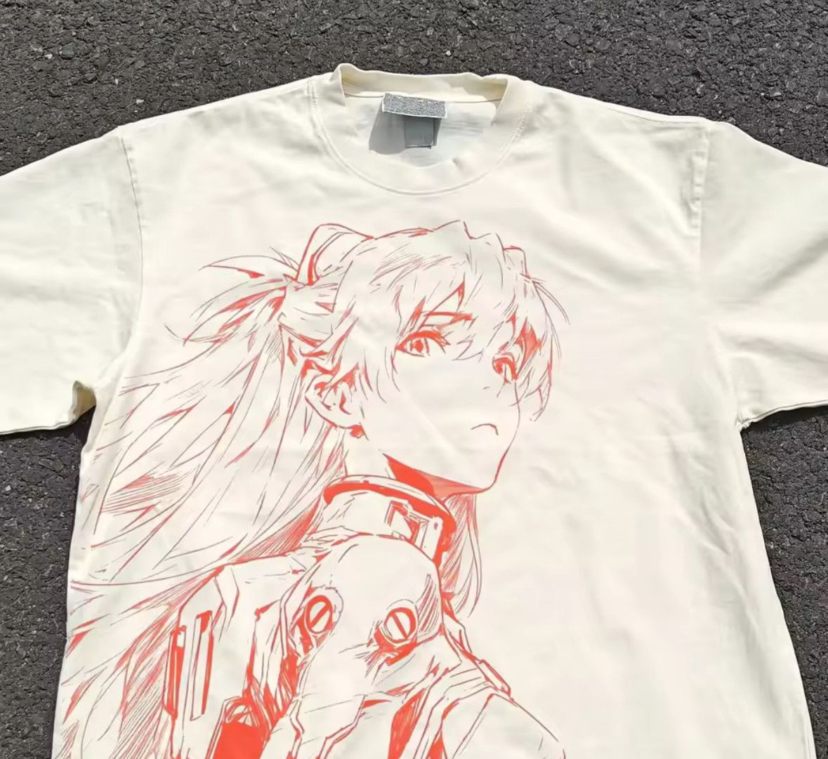 Japanese Brand Heavy Cotton Red Line Draft Minimalist Art Good Print TShirt Size US M / EU 48-50 / 2 - 1 Thumbnail