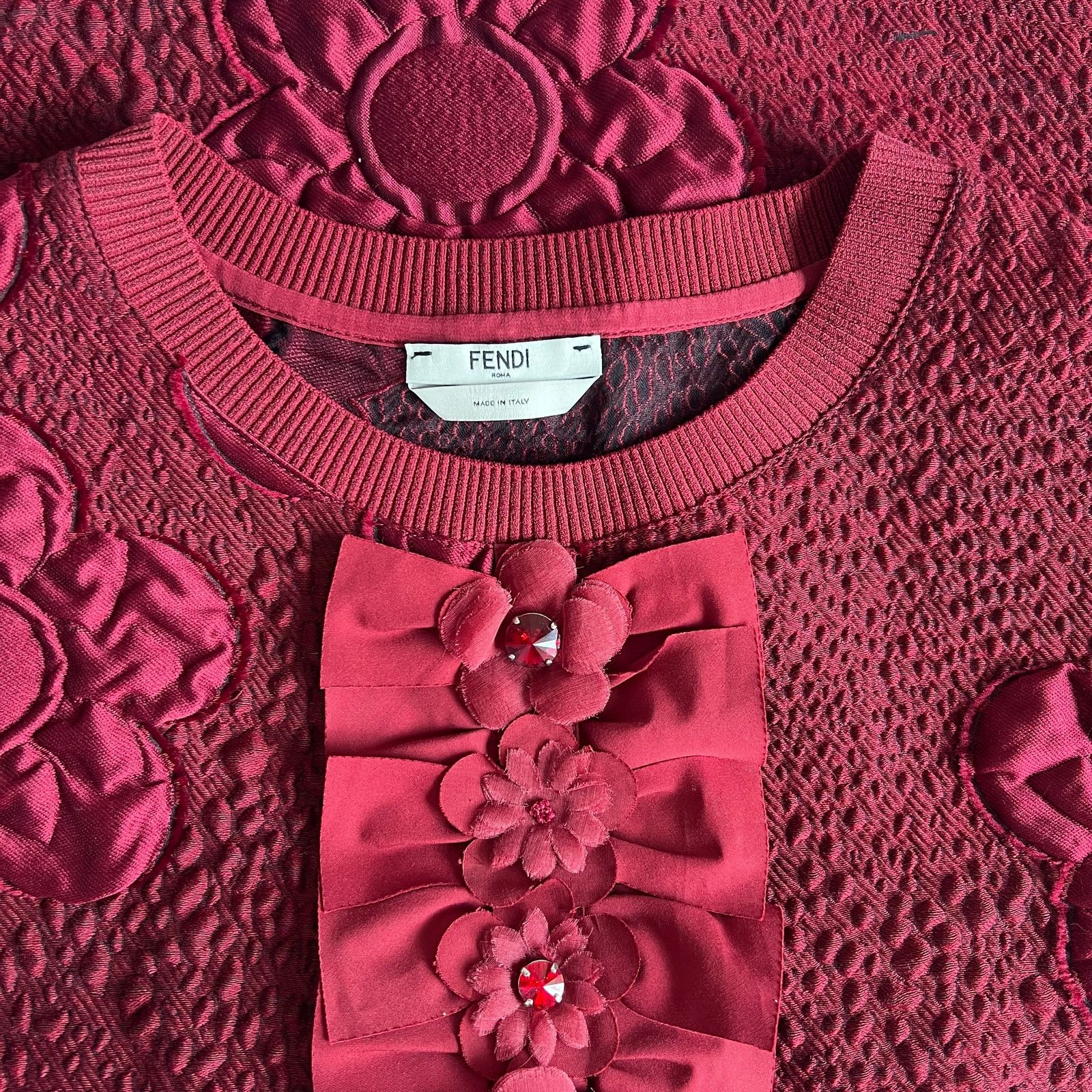 Fendi FENDI Crew Neck Button-Up Top, Small/US4/IT40 Size S / US 4 / IT 40 - 7 Thumbnail