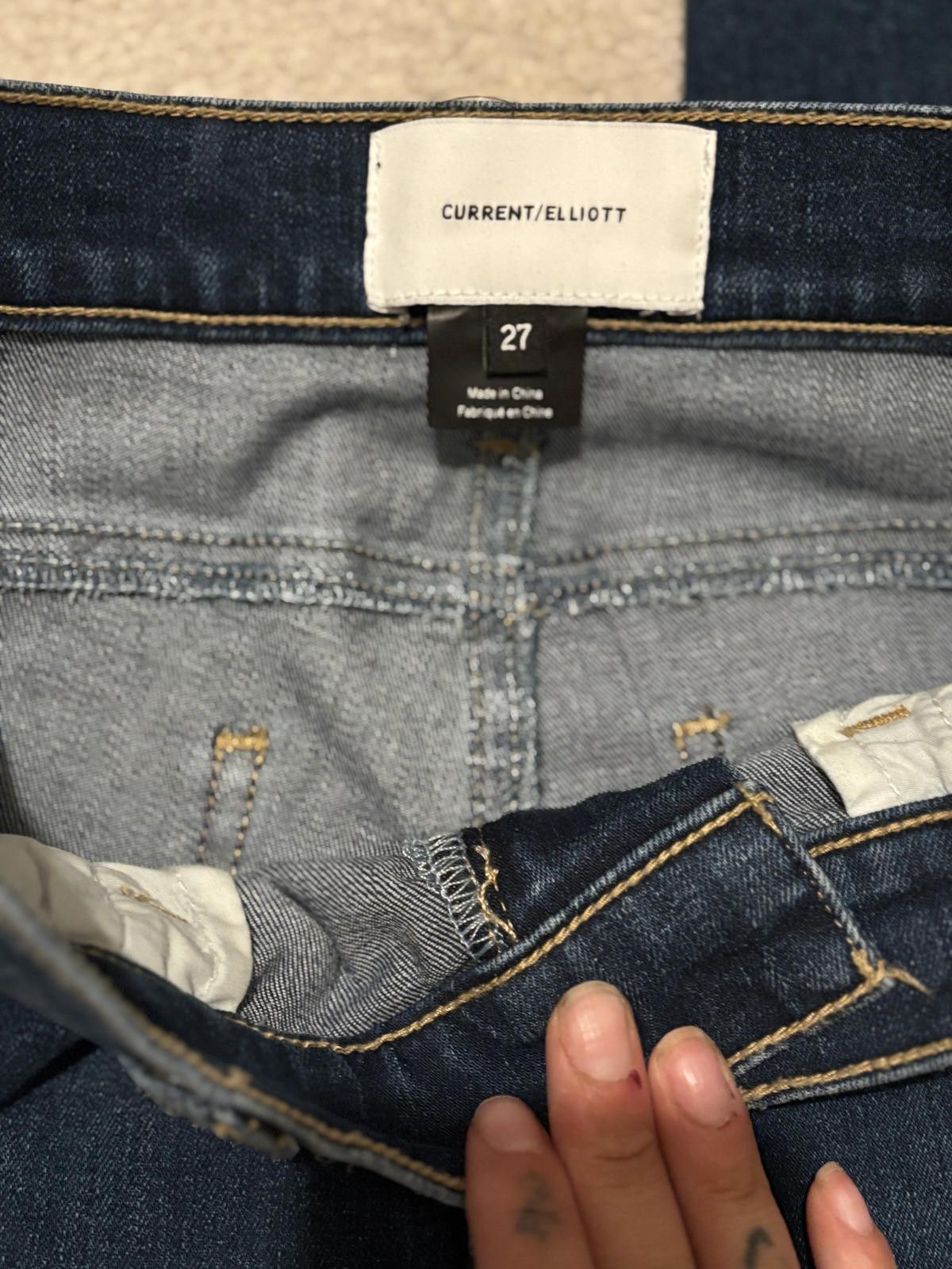 Current/Elliot Current/Elliott Women's Dark Wash Skinny Jeans Size 27 Size 27" / US 4 / IT 40 - 4 Thumbnail