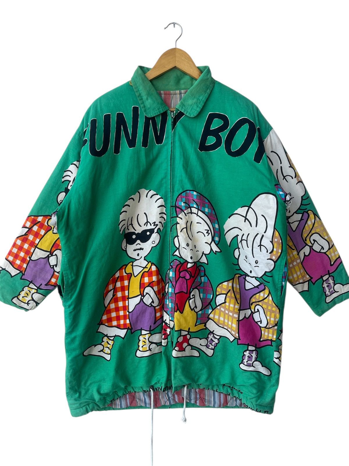 Cartoon Network RARE 90s Funny Boy Trio Cartoon Character Full Print Jacket Size US L / EU 52-54 / 3 - 2 Thumbnail