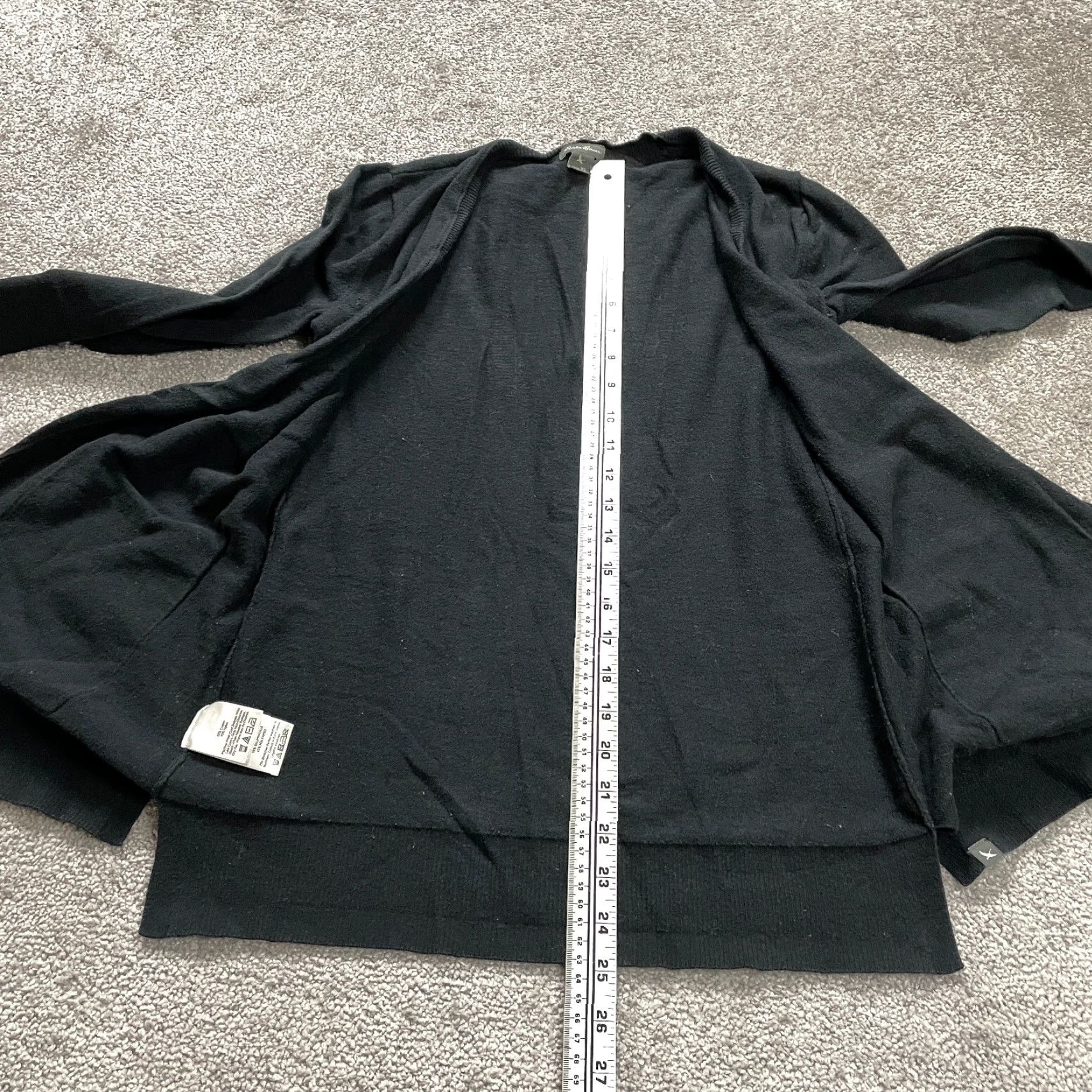 Eddie Bauer Eddie Bauer Cardigan Sweater Womens XS Black Open Large Hip Pockets Casual Soft Size XS / US 0-2 / IT 36-38 - 2 Thumbnail