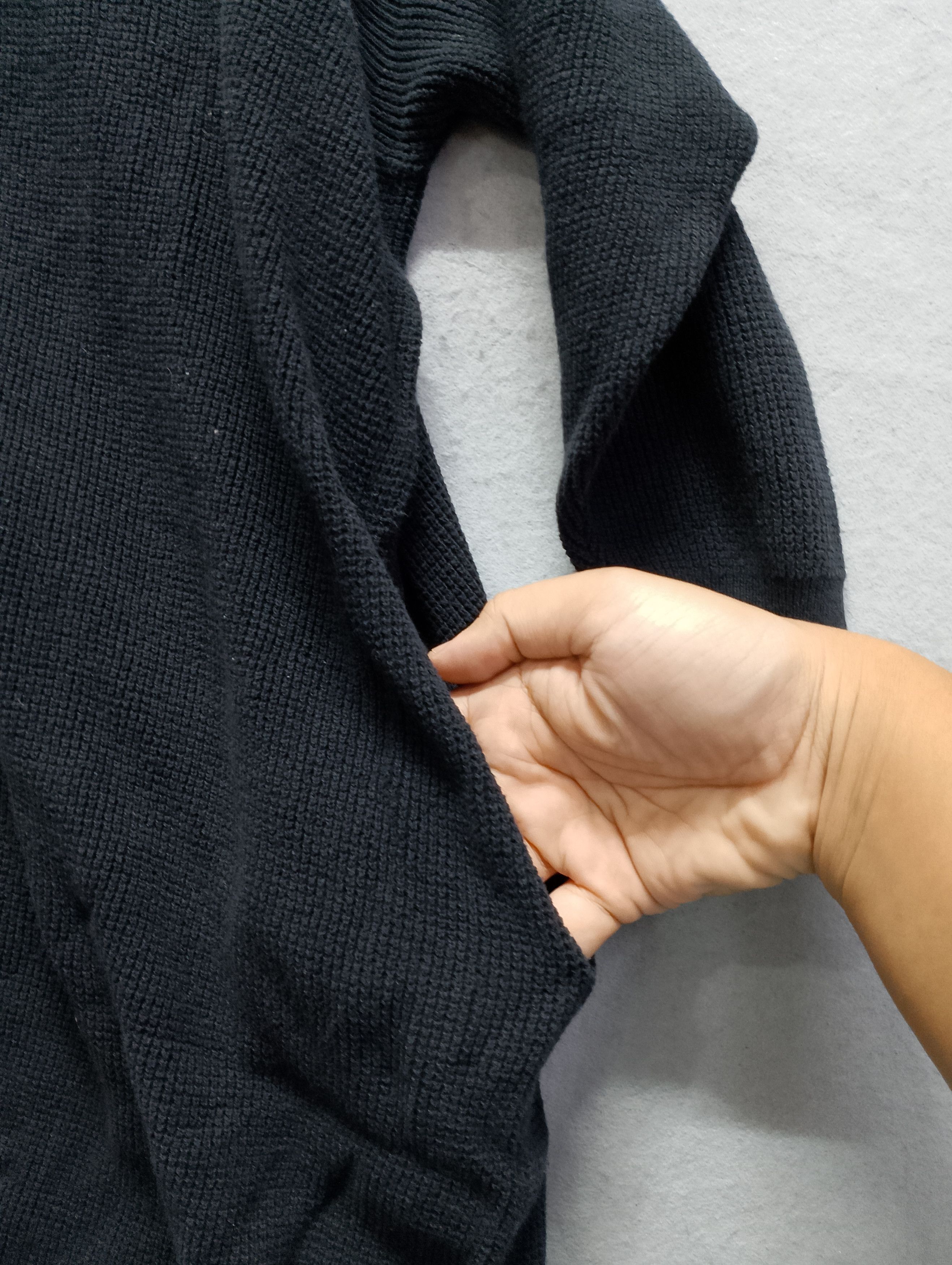 mercibeaucoup mercibeaucoup Issey miyake Black Knit Sweater Size XL / US 12-14 / IT 48-50 - 10 Thumbnail