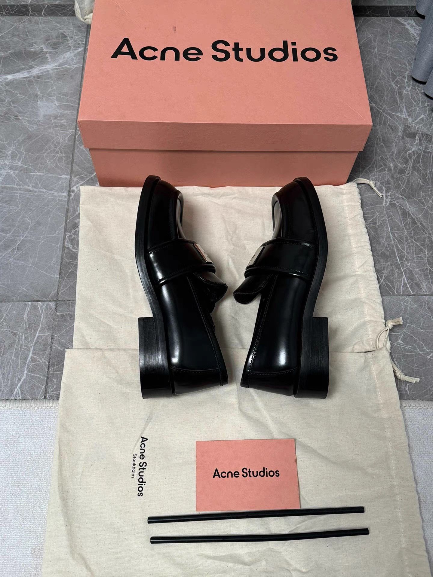 Acne Studios Acne Studios New 1996 Metal Logo Loafers K6 Size US 7 / IT 37 - 6 Thumbnail