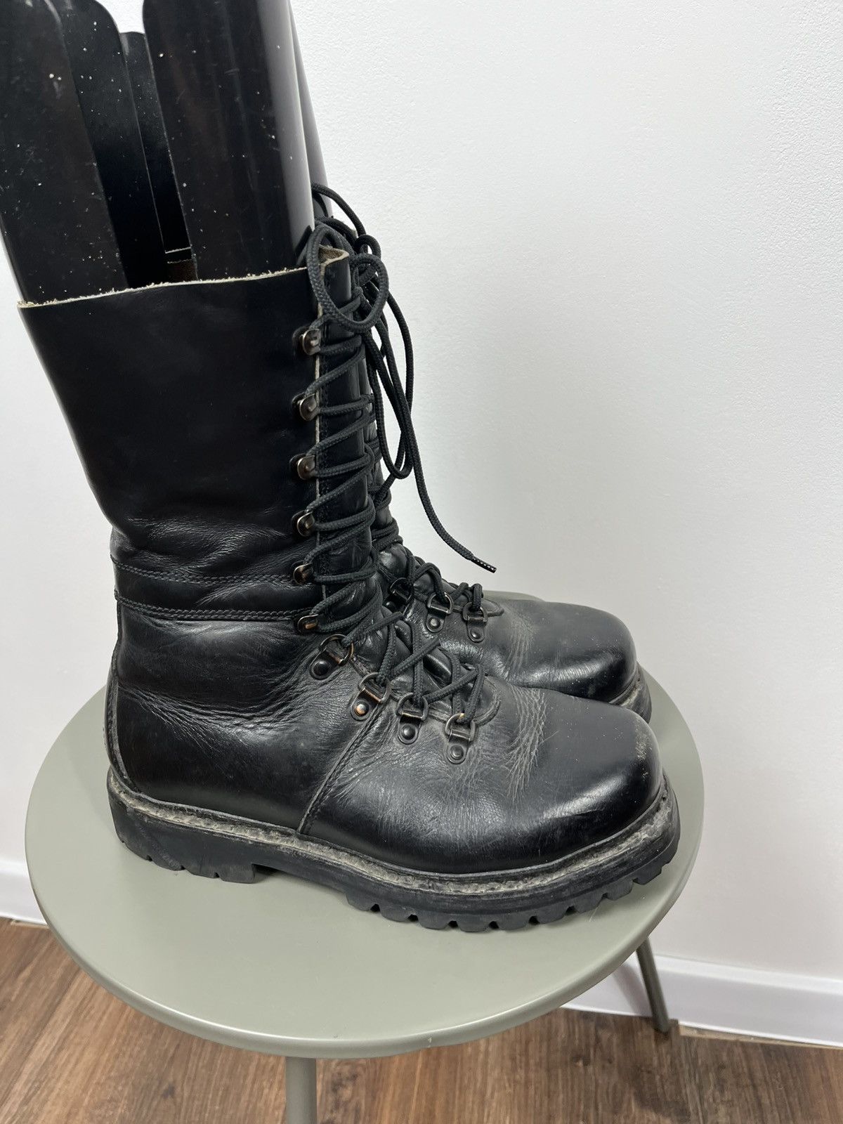 Other Vintage 1982 Military Leather Combat Boots Black Size 42 Size US 9 / EU 42 - 13 Thumbnail