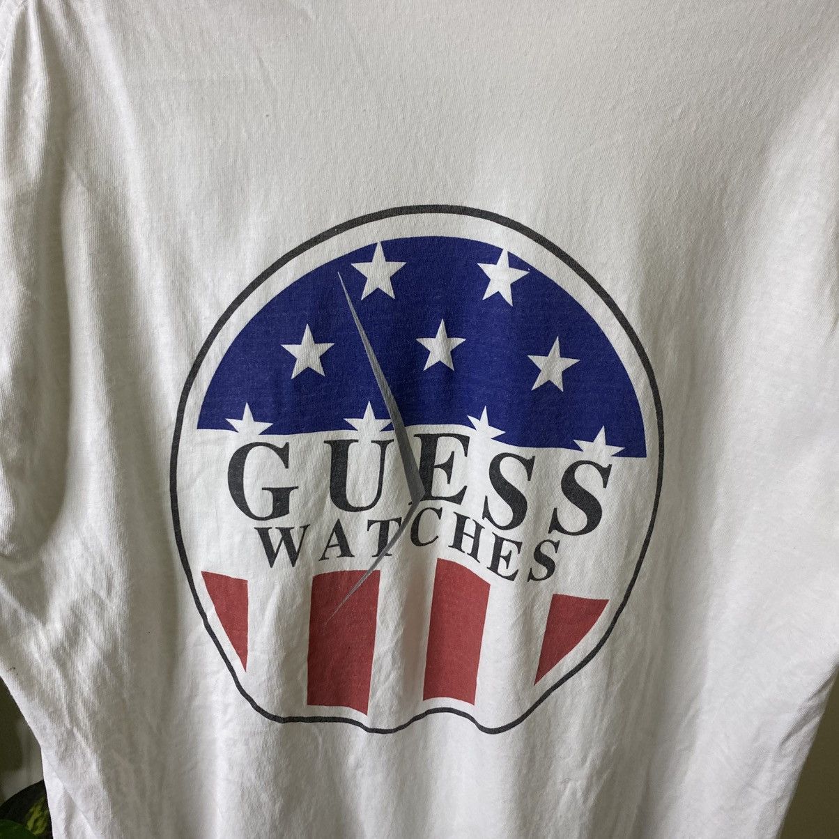 Guess Vintage 1990s Guess Watches Promo T Shirt Size US XL / EU 56 / 4 - 2 Thumbnail