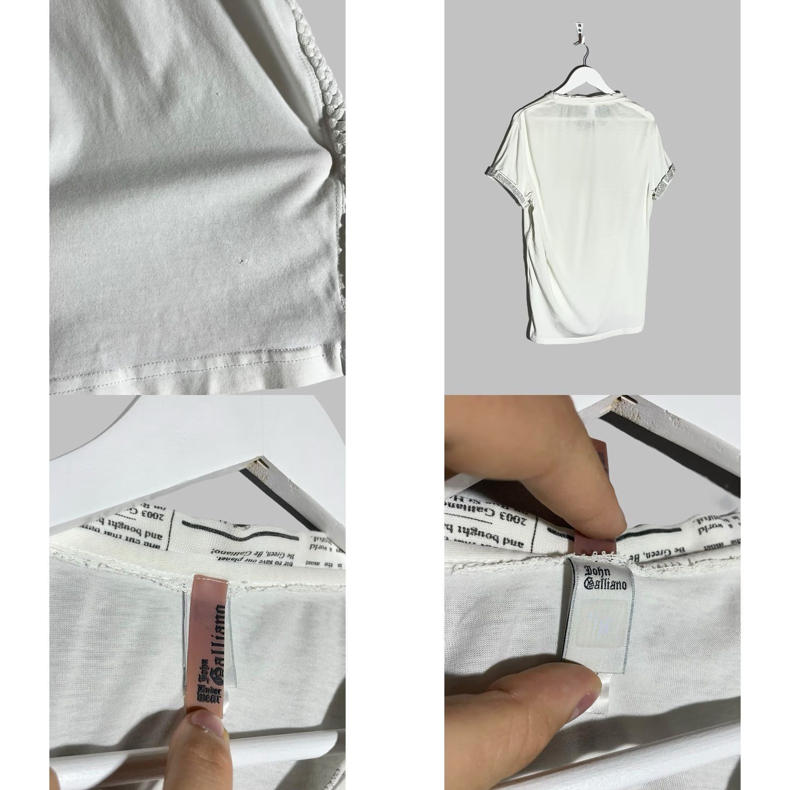 John Galliano John Galliano Underwear V-Neck T-Shirt Men’s Size US L / EU 52-54 / 3 - 8 Thumbnail