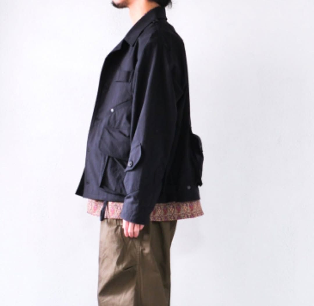 Japanese Brand A.Blue Garments Tenkara Shirt Nylon Wax Jacket Black Size US M / EU 48-50 / 2 - 9 Thumbnail
