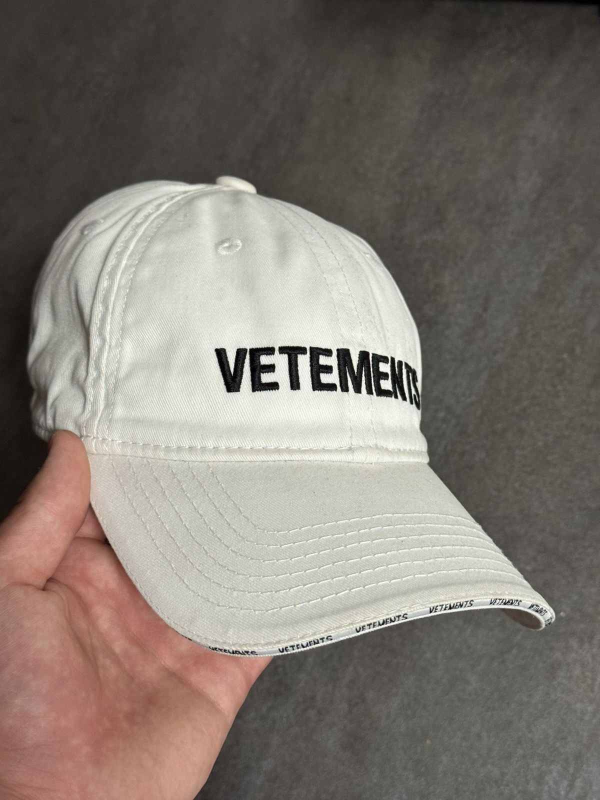 Vetements Vetements white cap Size ONE SIZE - 3 Thumbnail