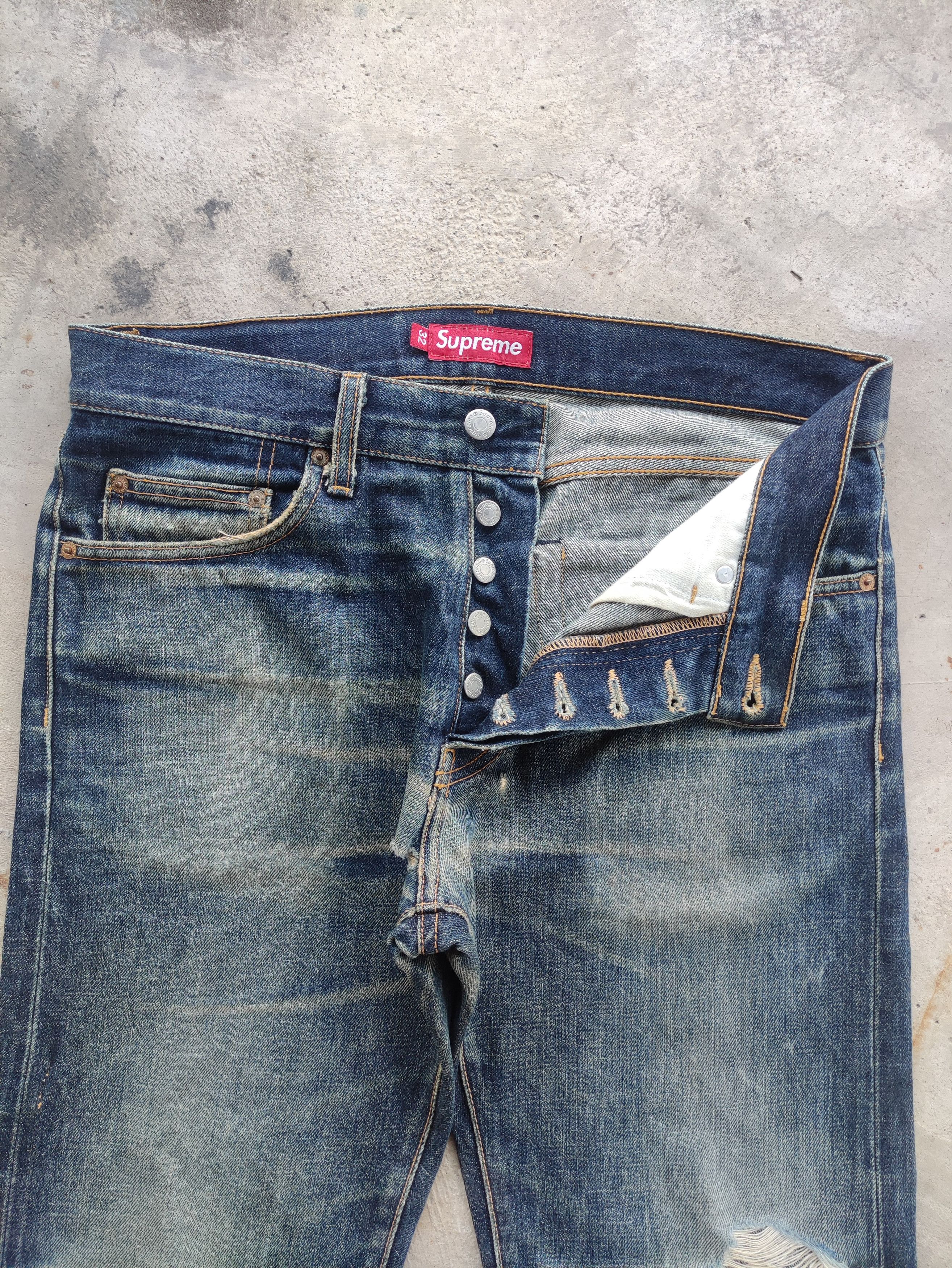 Supreme Vintage Supreme Button Selvedge Distressed Rusty Denim Size US 34 / EU 50 - 4 Thumbnail