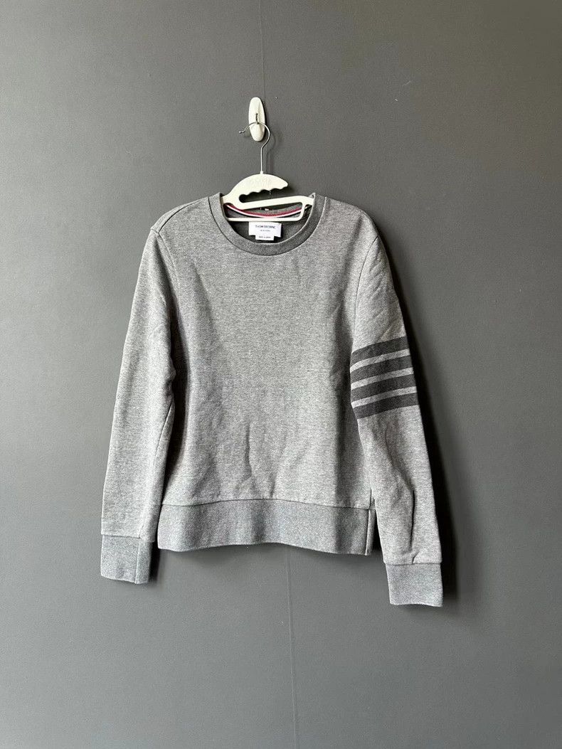 Thom Browne Thom Browne Gray Striped Sweatshirt-dmc Size US S / EU 44-46 / 1 - 1 Thumbnail