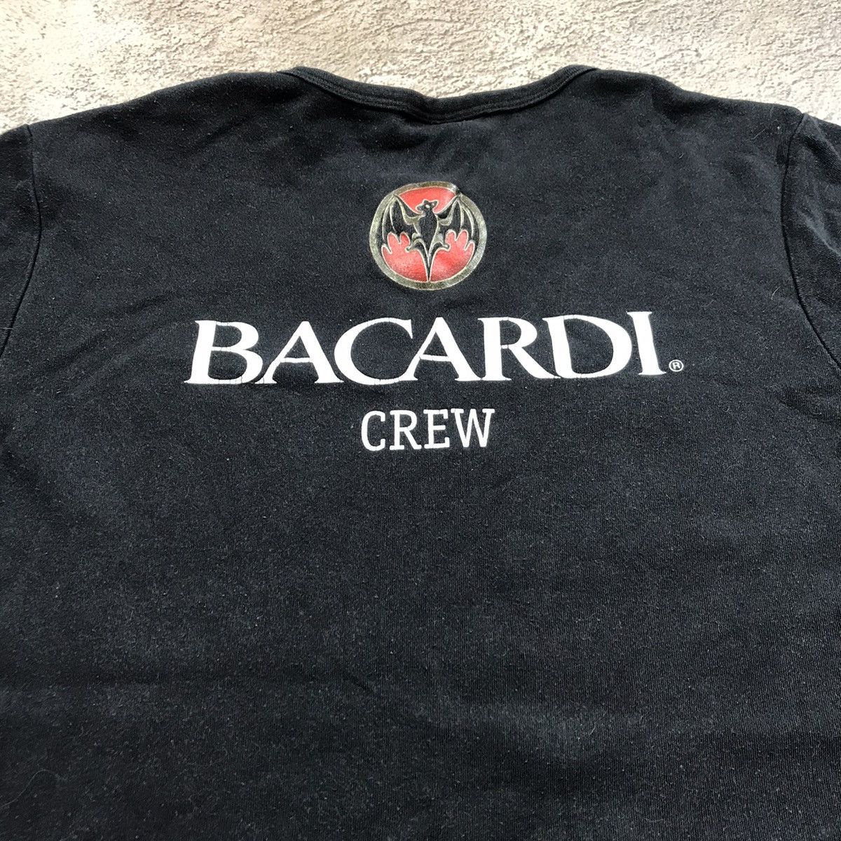 Vintage Vintage 90s Bacardi Crew Graphic Tee Streetwear Faded Black Size US M / EU 48-50 / 2 - 2 Thumbnail