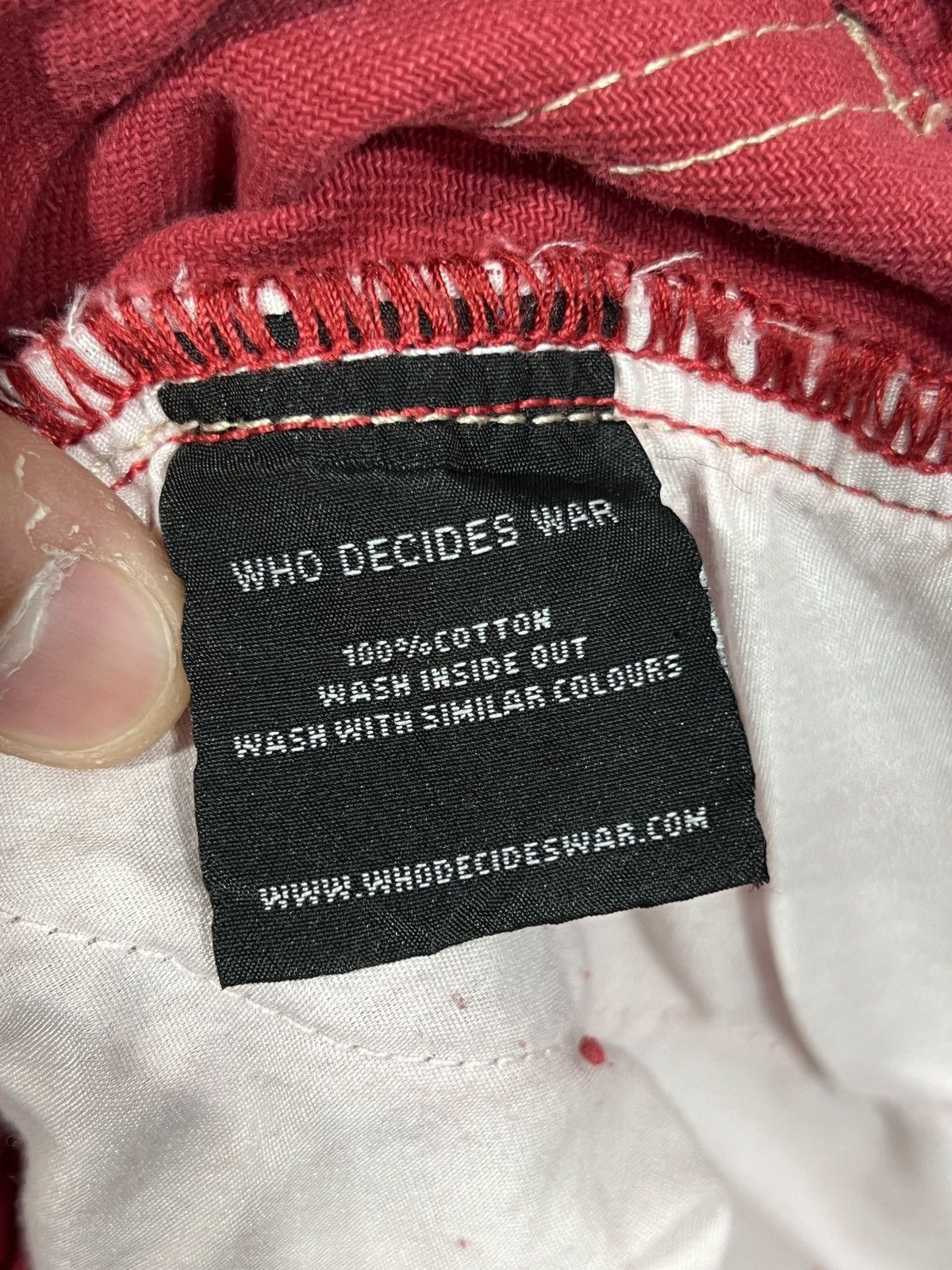 Who Decides War Who Decides War Patched Arch Carpenter Red Jeans Size US 32 / EU 48 - 12 Thumbnail