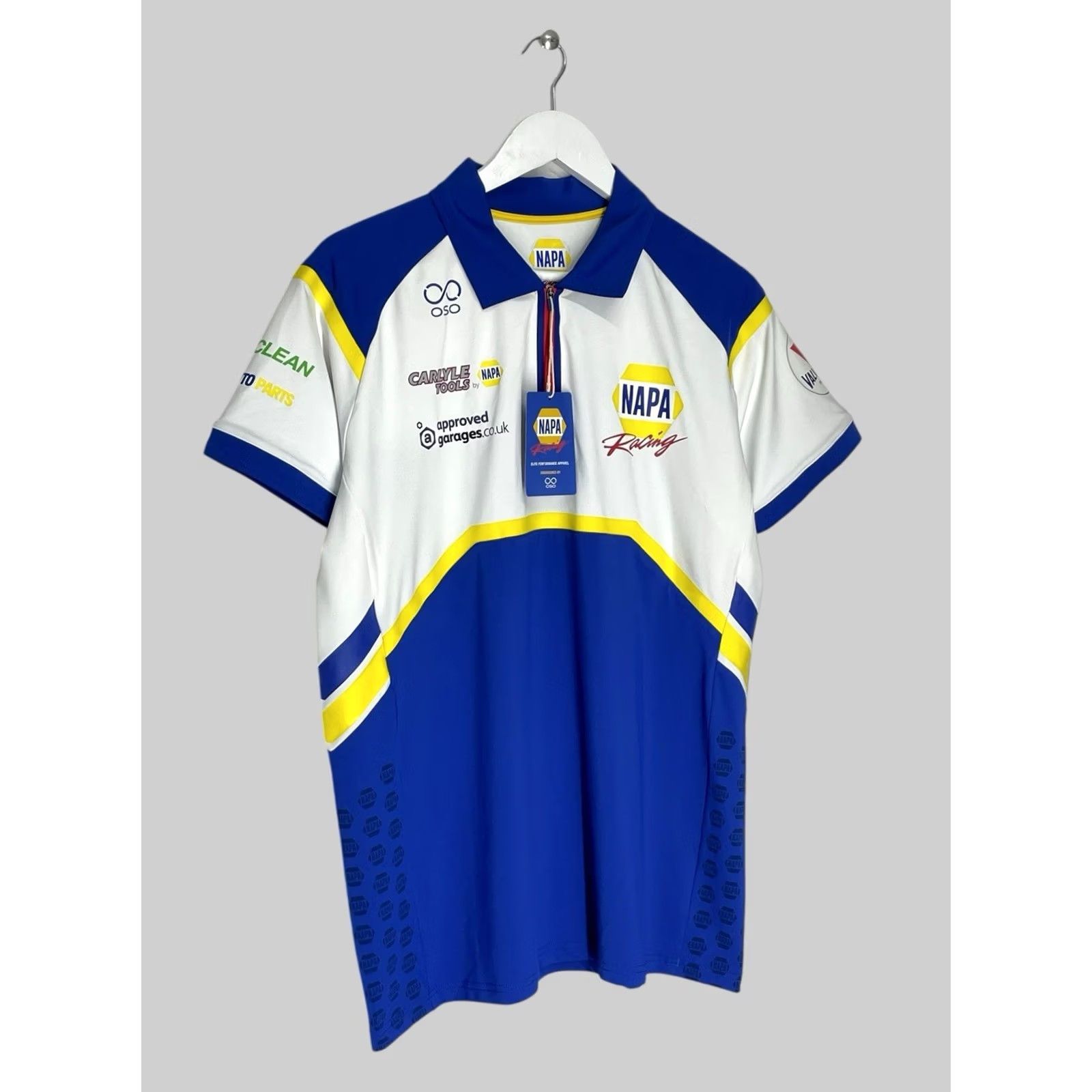 Vintage Napa Racing Team Polo 1/4 Zip T-Shirt NWT BTCC Men’s Size US L / EU 52-54 / 3 - 2 Thumbnail