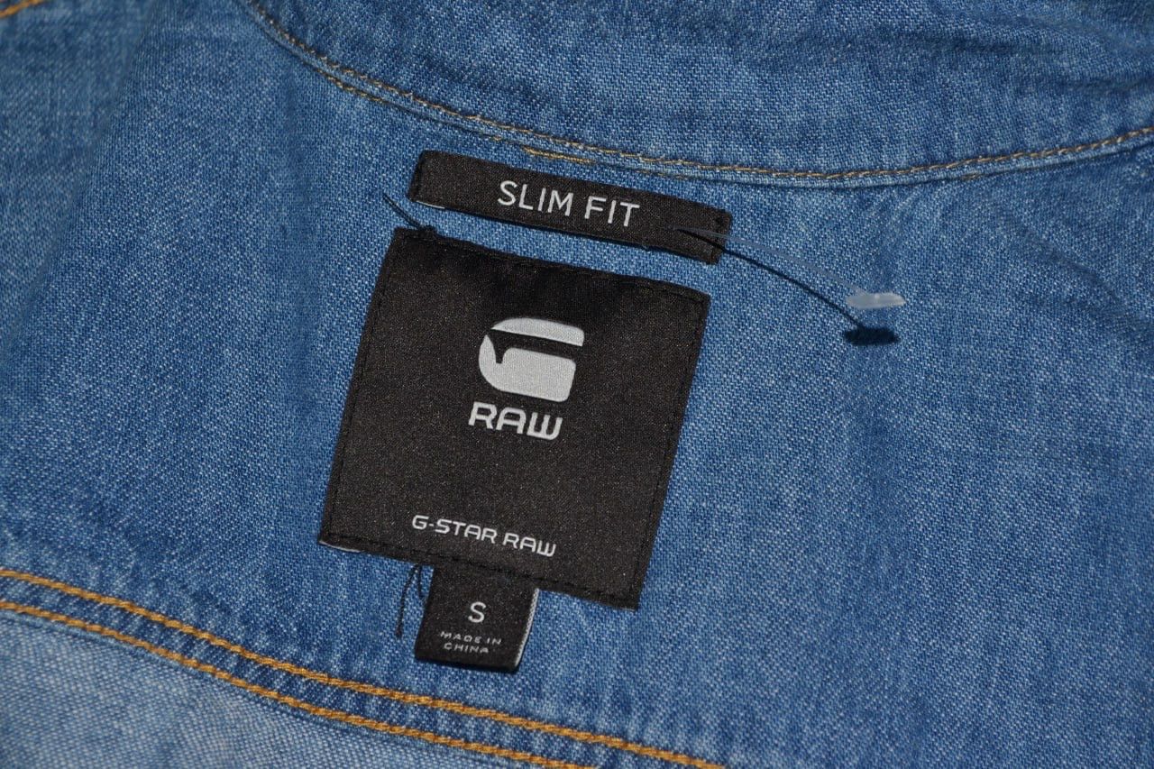G-Star G-Star Raw Western Shirt Denim Blue Western Slim Fit Size S Size US S / EU 44-46 / 1 - 5 Thumbnail
