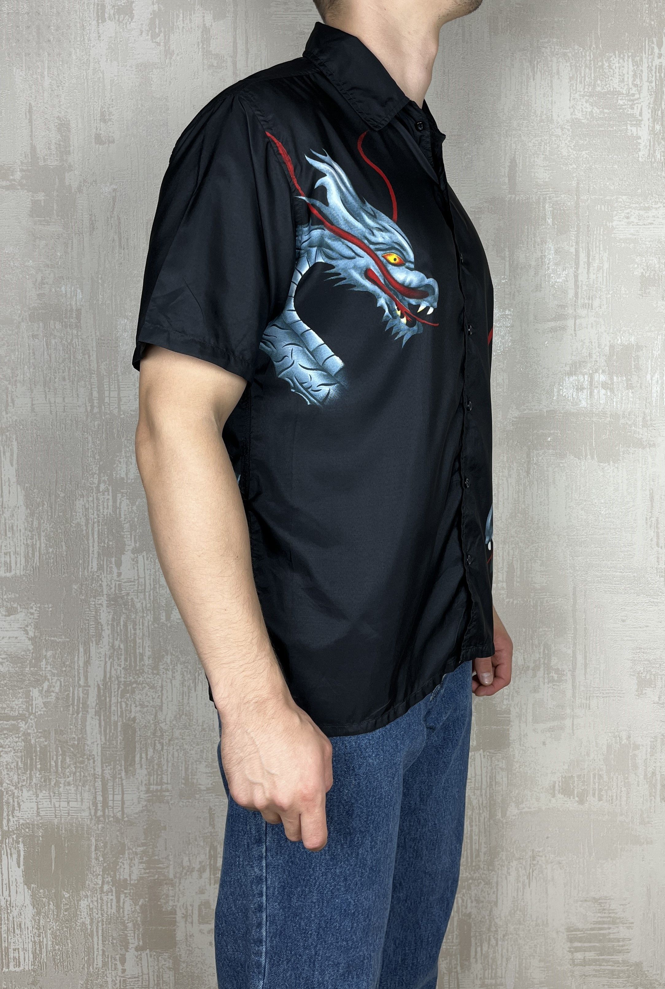 Vintage Vintage Kick Dragon Short Sleeve Shirt Aloha Hawaiian Skate Size US XXL / EU 58 / 5 - 7 Thumbnail