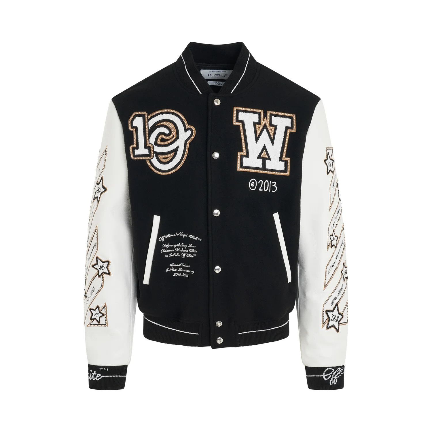 Off-White o1mris0824 Jacket in Black & White Size US M / EU 48-50 / 2 - 1 Thumbnail
