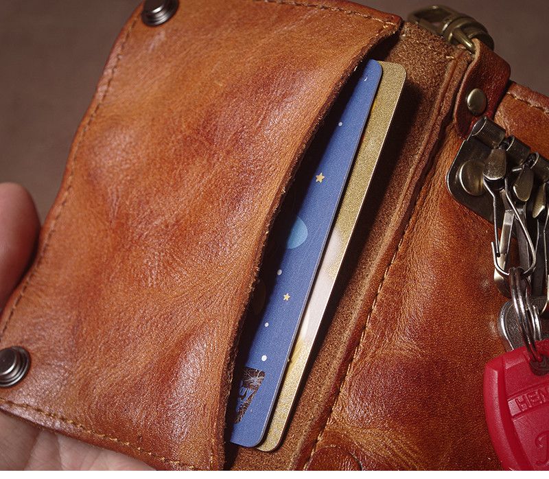 Japanese Brand Key Card Organizer Leather Bag Size ONE SIZE - 7 Thumbnail