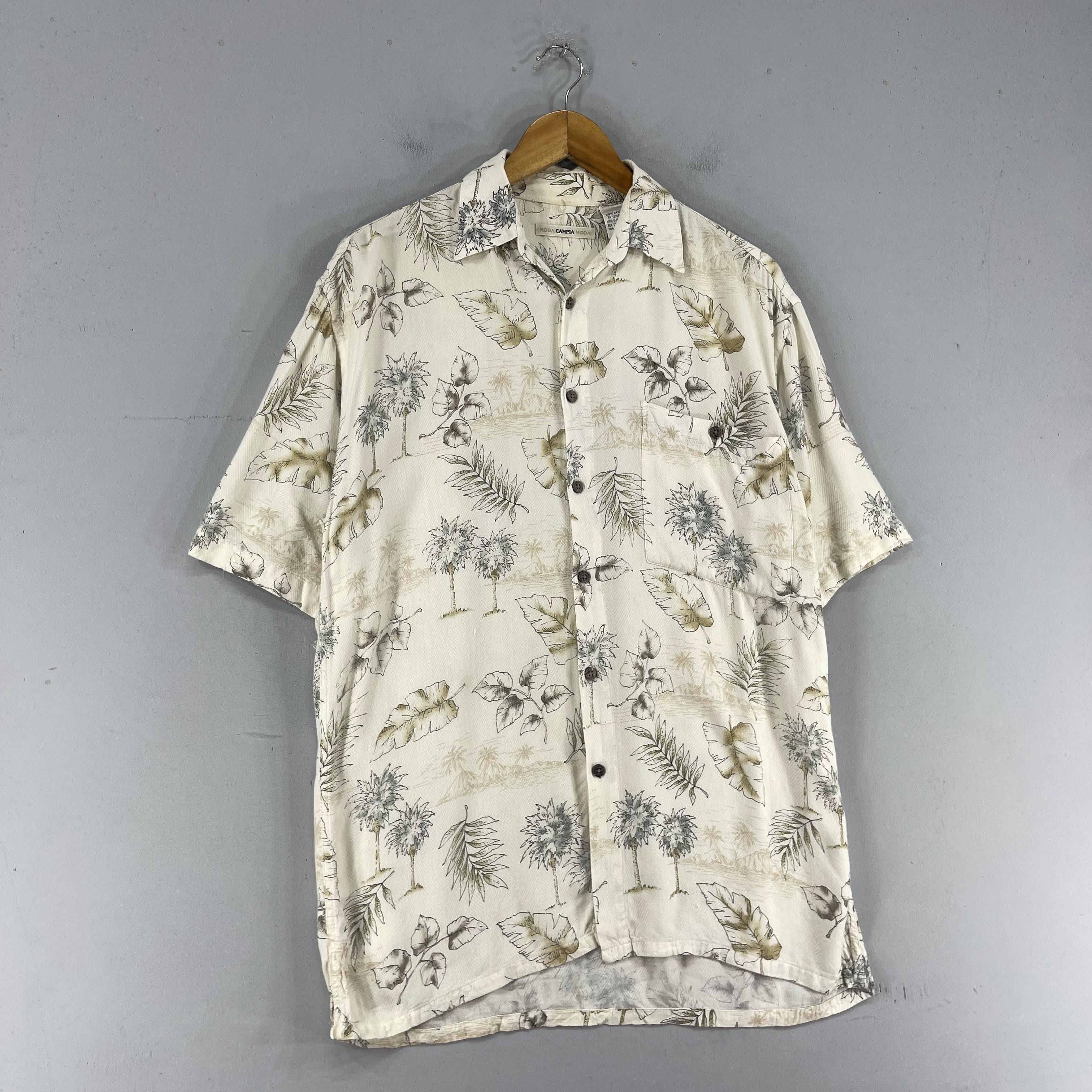 Japanese Brand Vintage Hawaiian Aloha Tropical Floral Motive Button Up Size US S / EU 44-46 / 1 - 4 Thumbnail