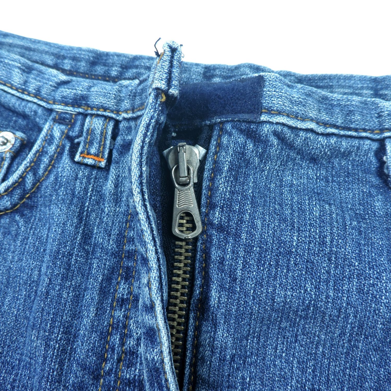 Walter Van Beirendonck W&LT WILD AND LETHAL KISS THE FUTURE DENIM MINI SKIRT Size 26" / US 2 / IT 38 - 8 Thumbnail