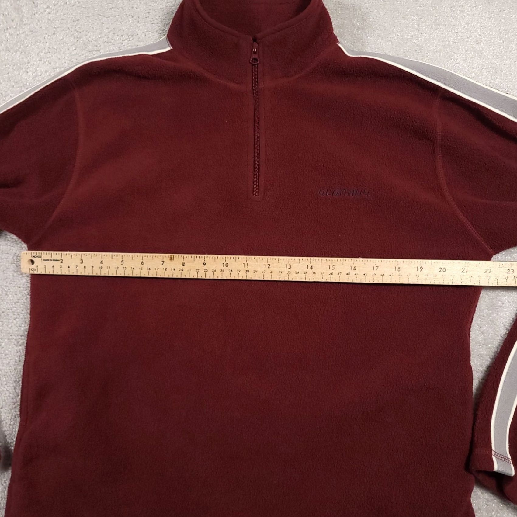 Old Navy Old Navy Sweatshirt Mens Medium Maroon Fleece Pullover Quarter Zip Sweater Retro Size US M / EU 48-50 / 2 - 7 Thumbnail